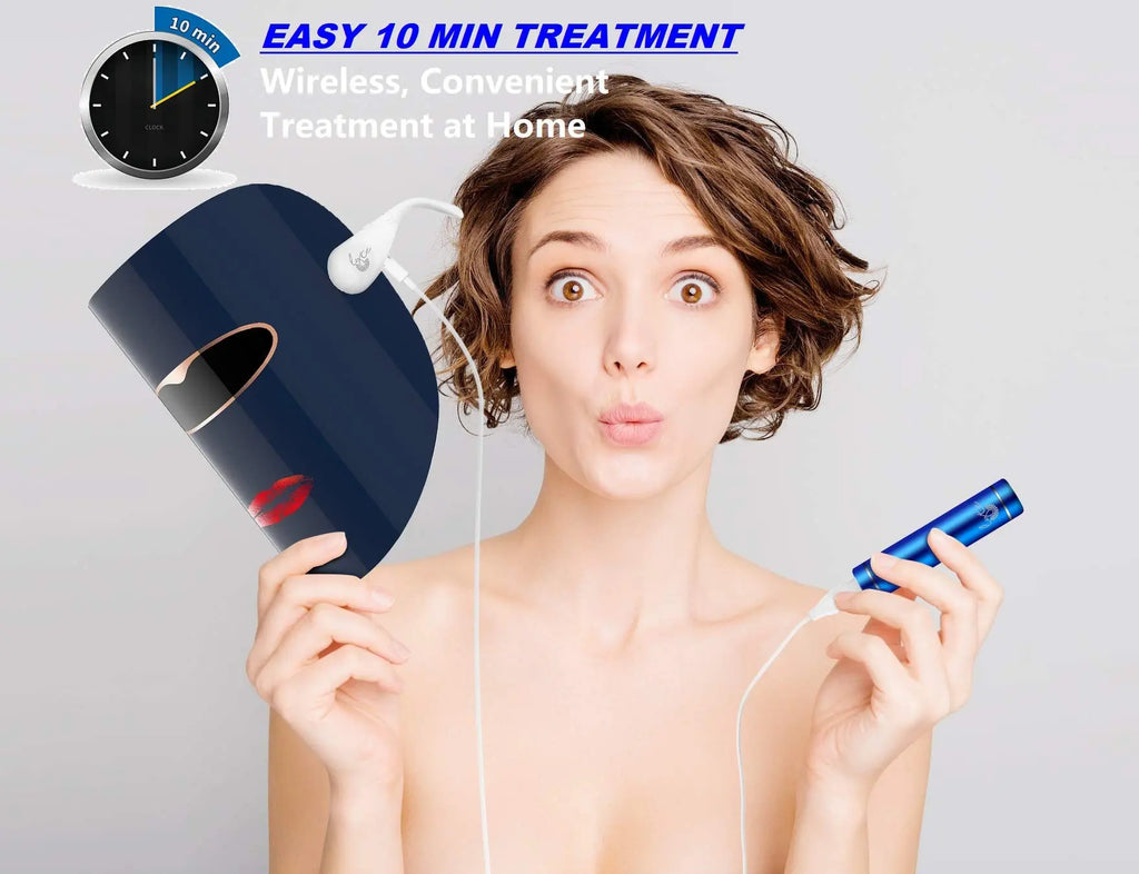 Lyte Wireless LED Light Therapy Mask Red Blue Amber 3 Color Light Weight| Includes Power Lift Care