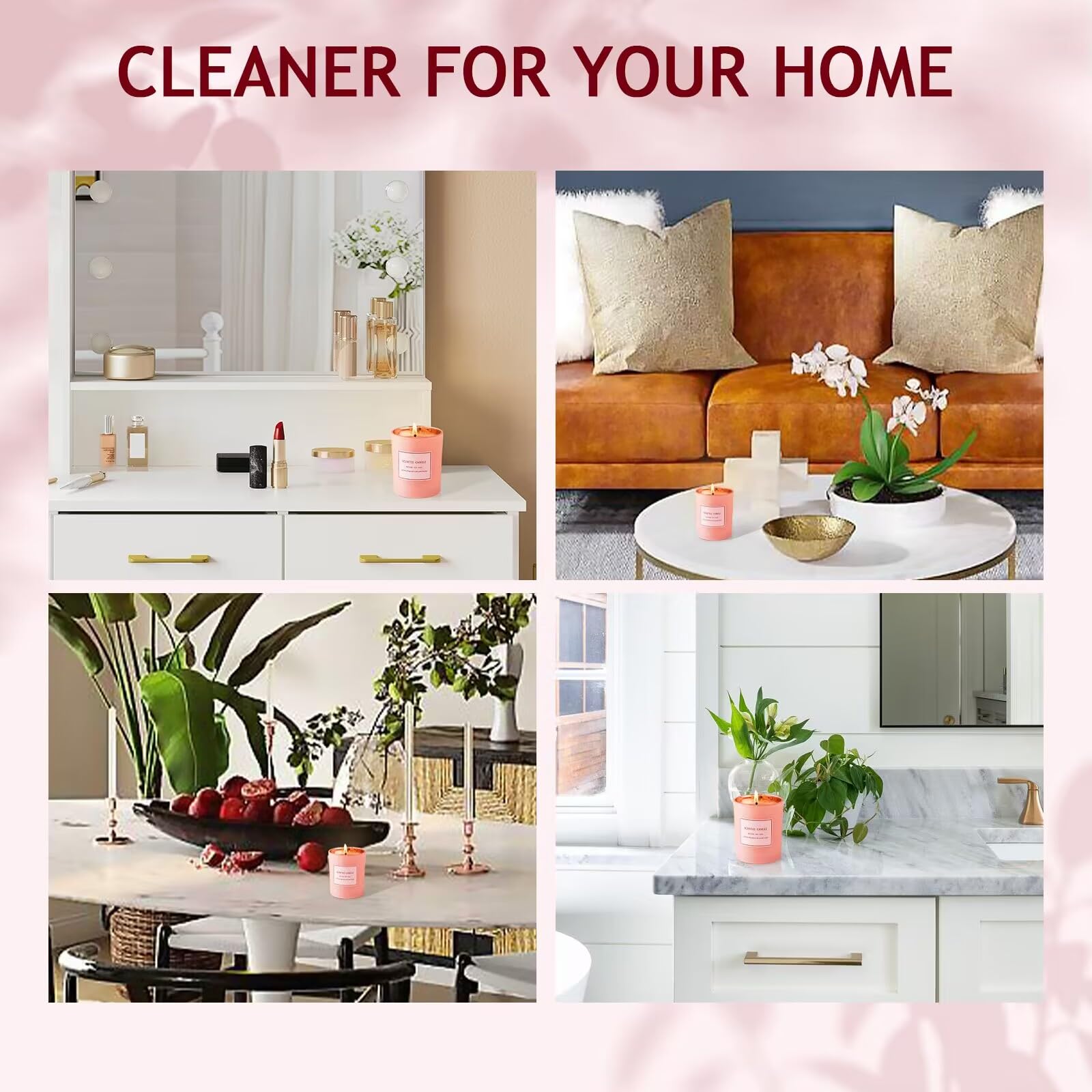 POWSHELF Scented Candle Gifts for Women, Bathroom Decor Candle for Home Scented, 5.5 Oz Jar POWSHELF