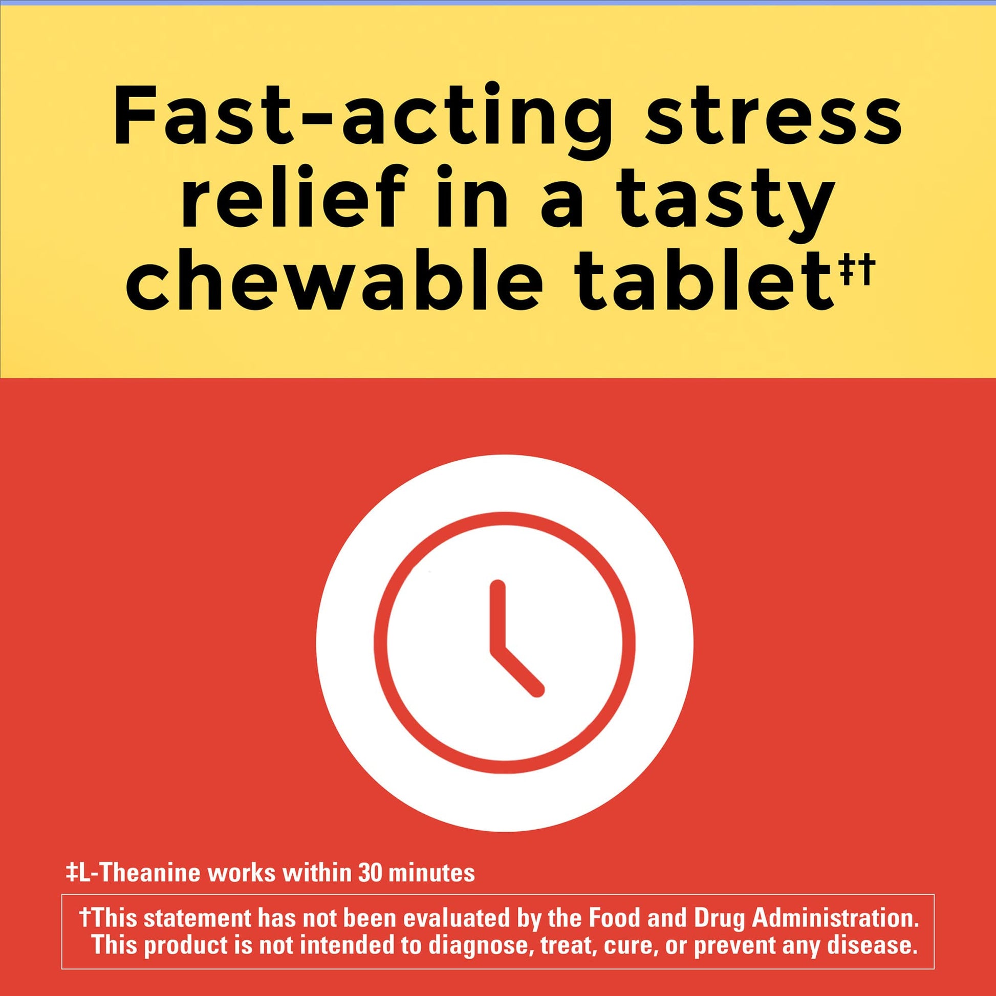 Nature Made Chewable L Theanine 200mg, L-Theanine Supplement for Stress Relief Nature Made