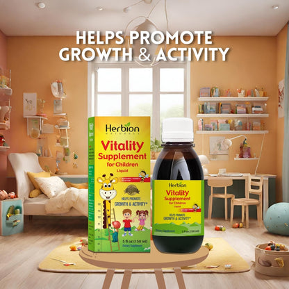 Herbion Naturals Vitality Supplement Syrup for Children, Promotes Growth and Appetite