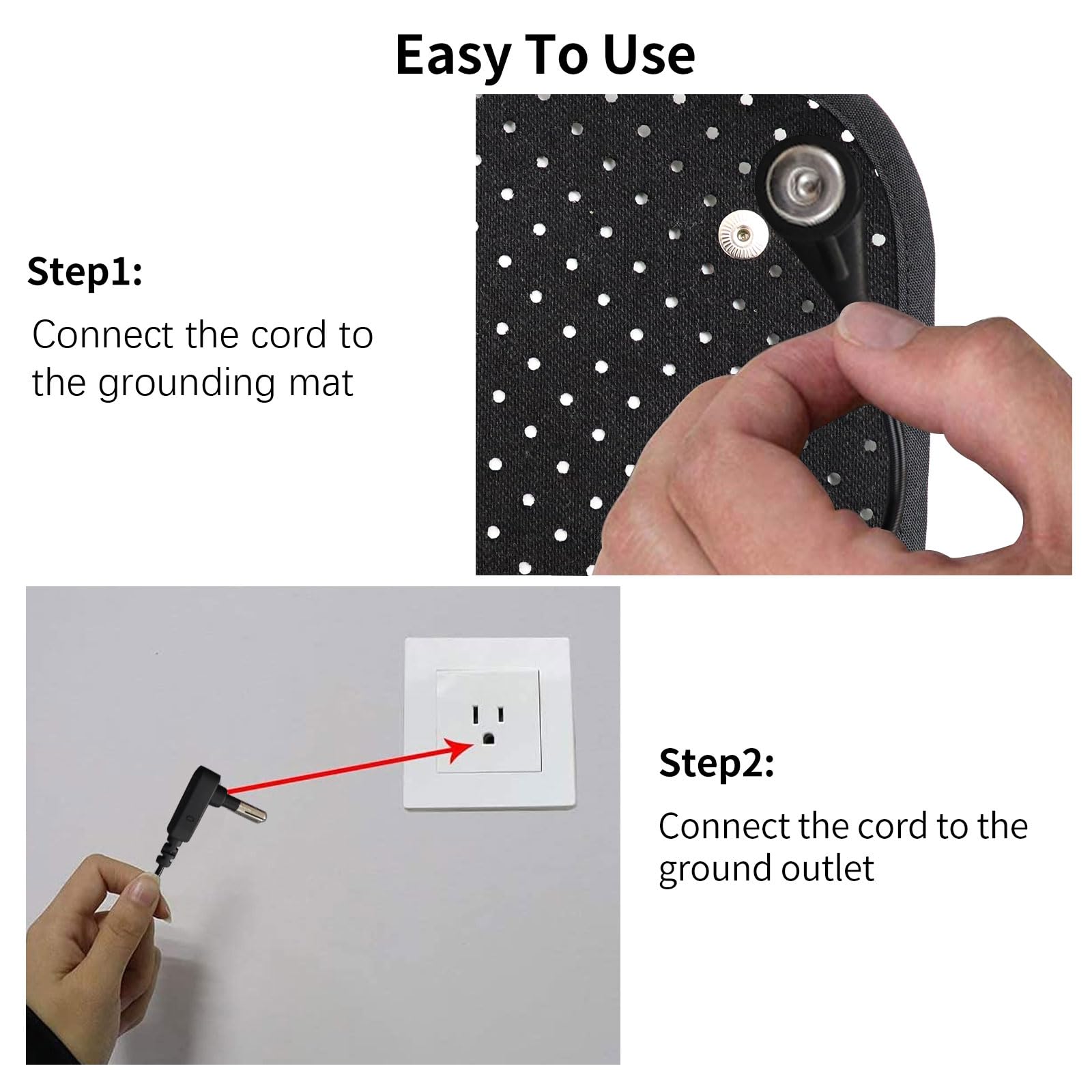 EOHELGRO Grounding Mat, Earth Grounding Mat for Sleeping, Earth Mat Grounding Pad for Energy EOHELGRO