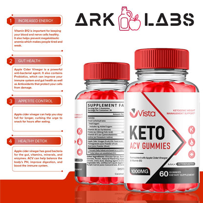Vista Keto ACV Gummies, Vista Keto ACV Gummies Advanced Weight Loss 1000MG