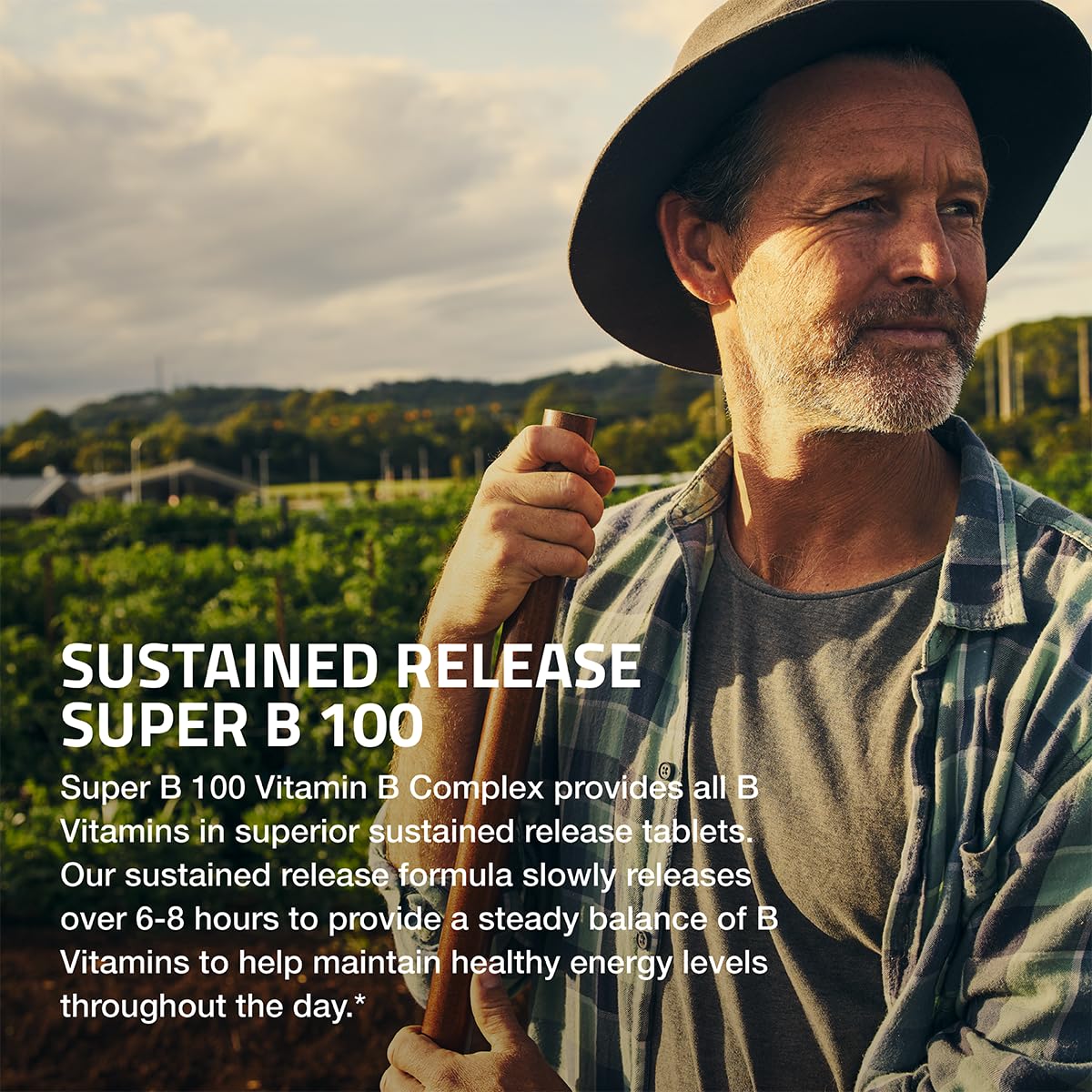 Bronson Super B 100 Vitamin B Complex Sustained Release Contains All B Vitamins Bronson