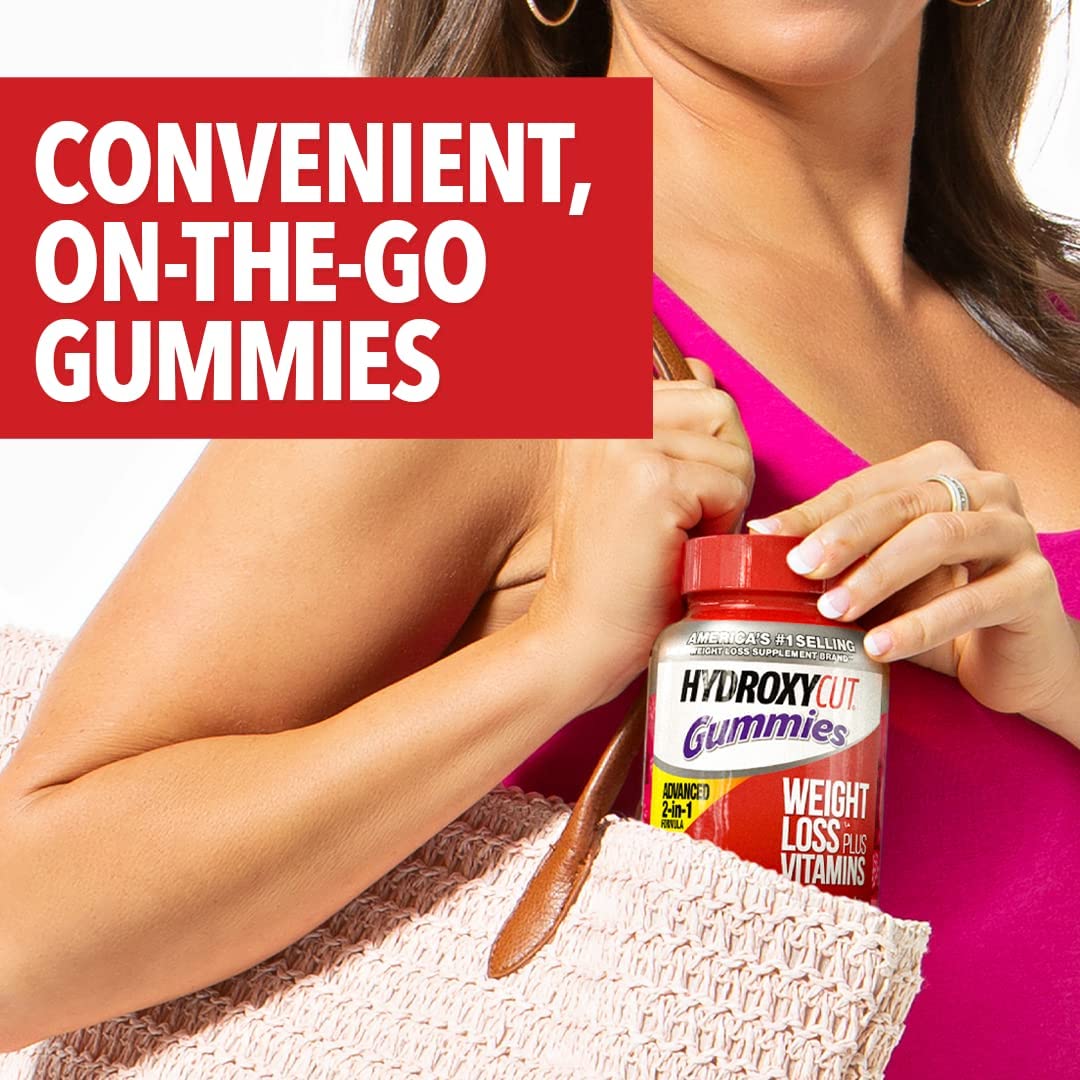 Hydroxycut Caffeine-Free Gummy for Women & Men | 15 Essential Vitamins & Minerals
