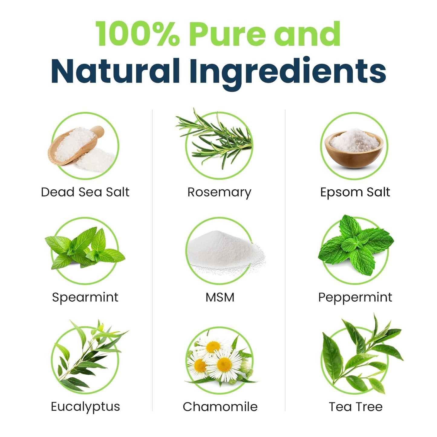 Tea Tree Oil Foot Soak with Epsom Salt - Best Toenail Fungus Treatment, Athletes