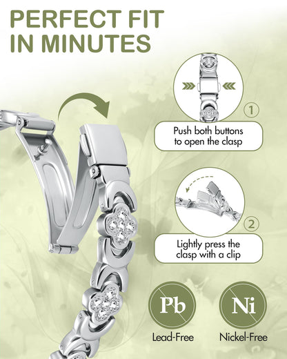 Feraco Ultra Strength Magnetic Bracelets for Women with Neodymium Therapy Magnets