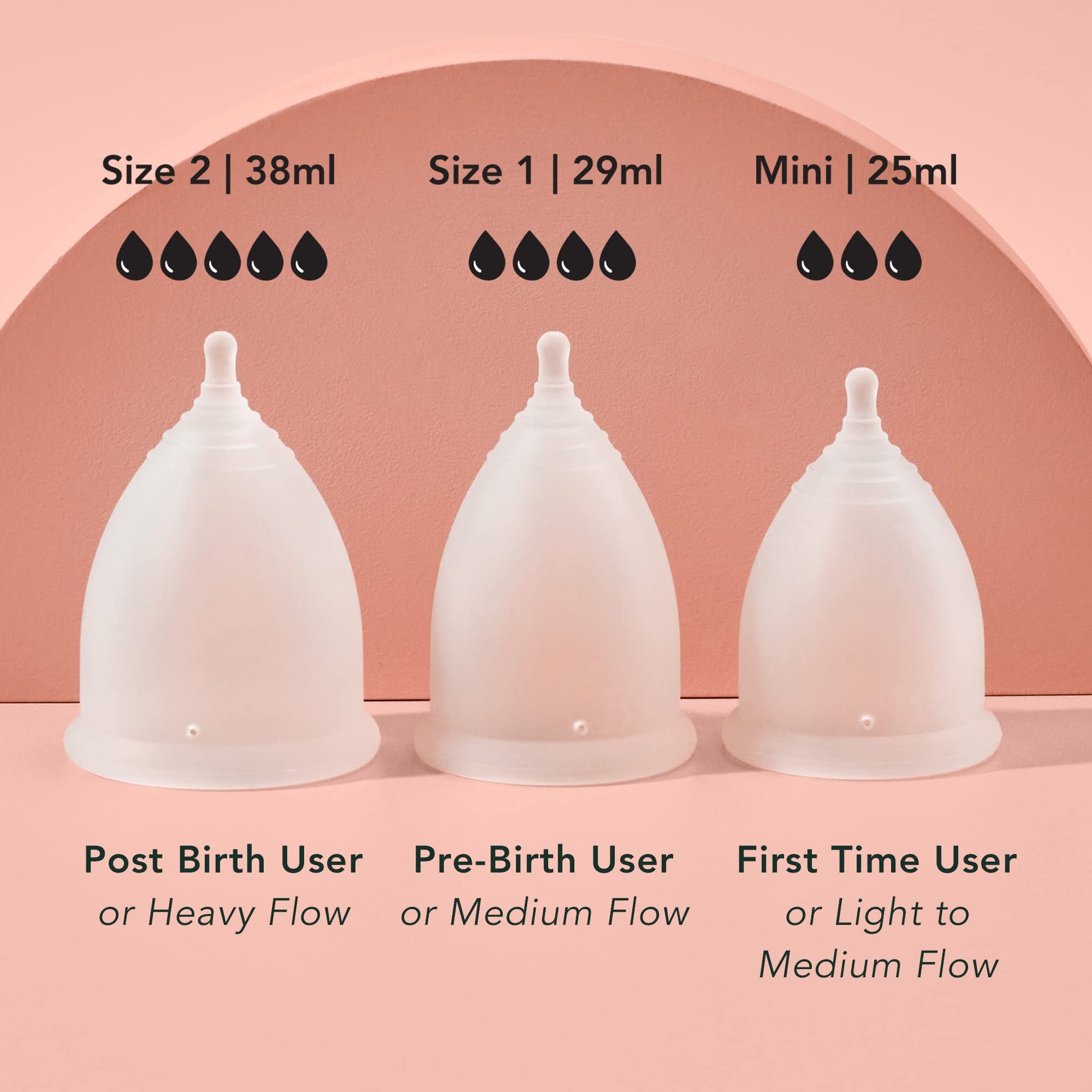Rael Period Cup, Soft Reusable Menstrual Cups for Women - Medical-Grade Silicone, Period Cups Rael