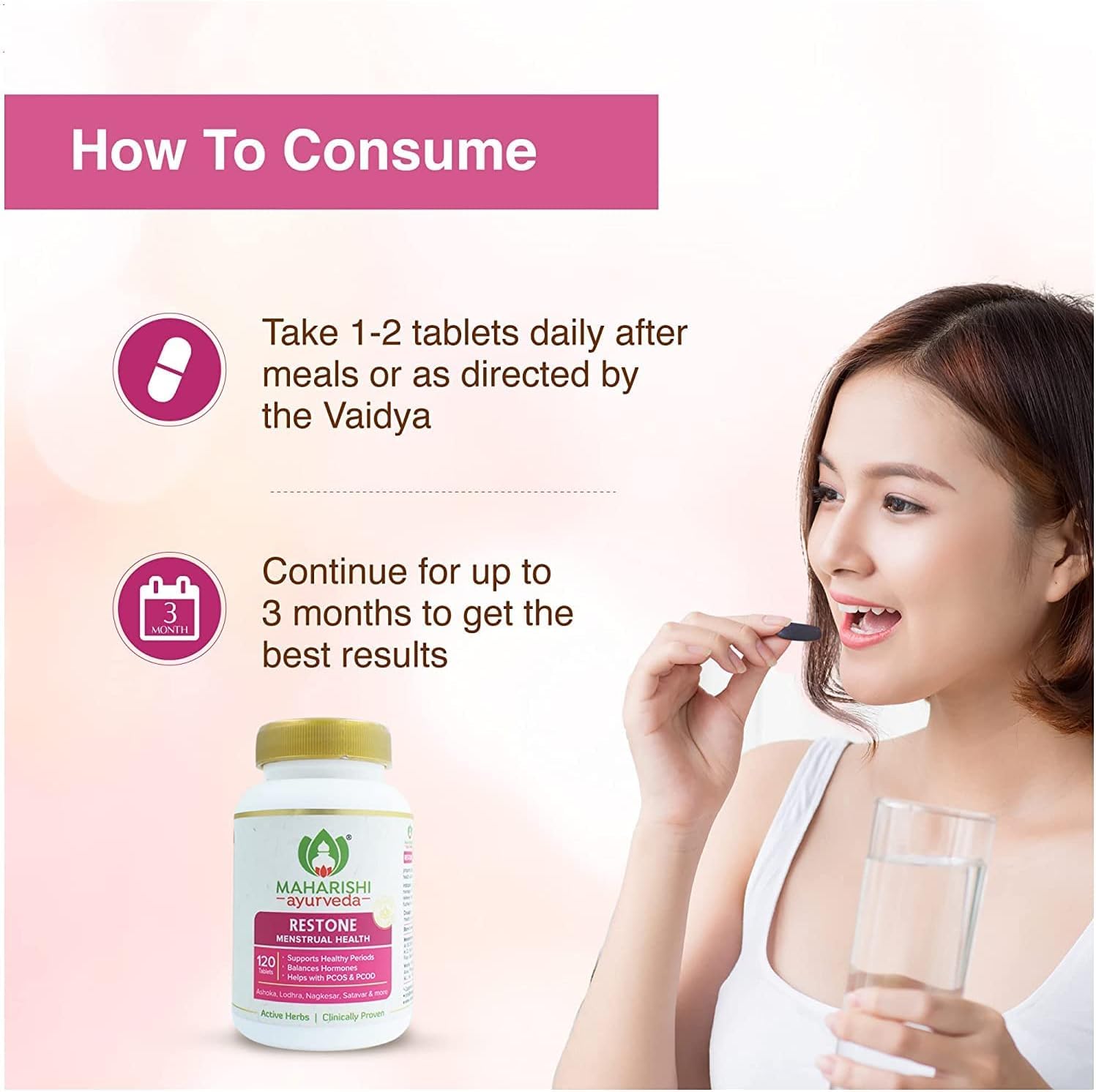 OTAA Ayurveda Restone Tablets | Shatavari PCOD PCOS Supplements for Women | Supports Healthy Periods Generic