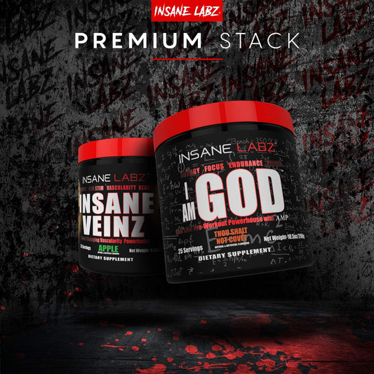 Insane Labz I am God Pre Workout, High Stim Pre Workout Powder Loaded with Creatine