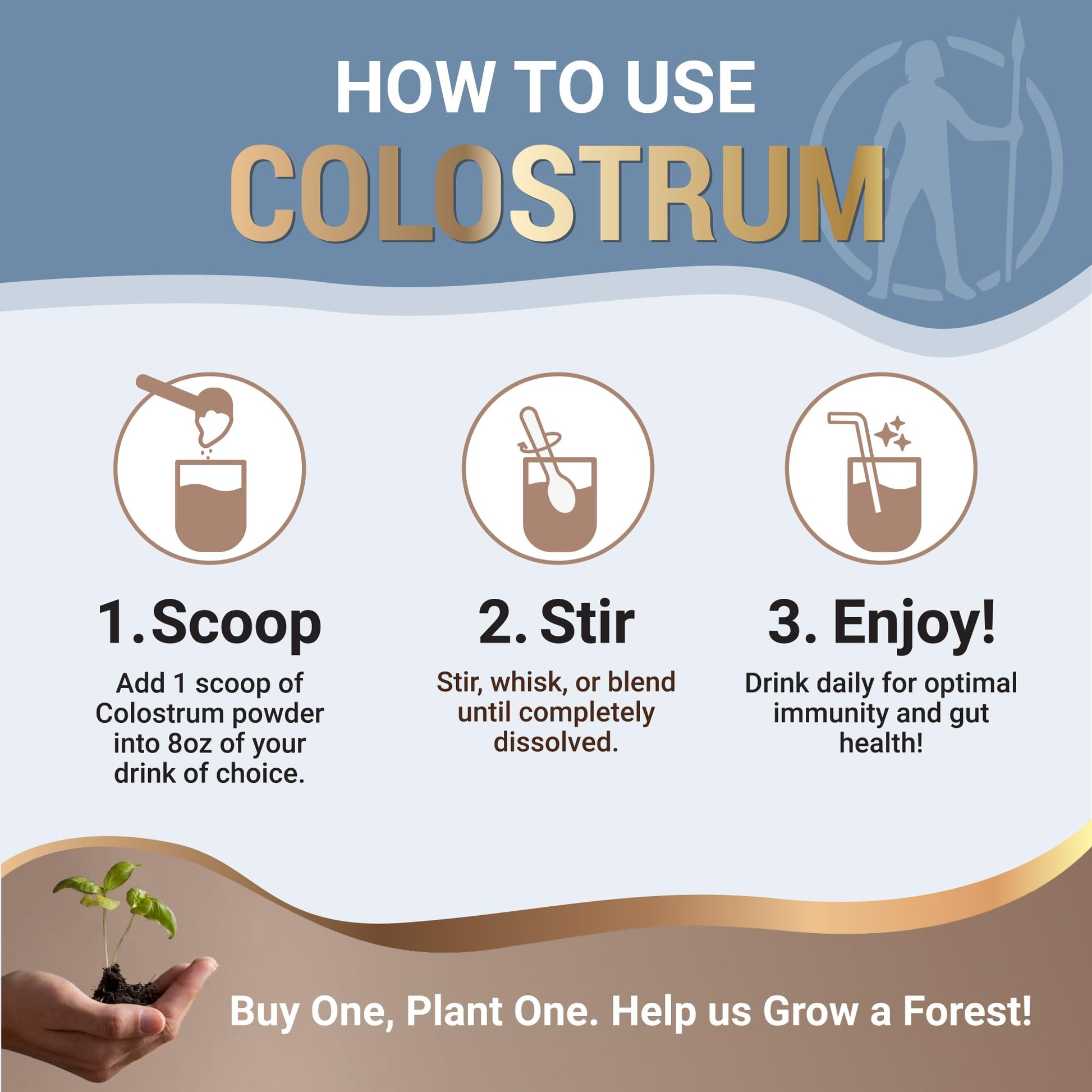Grass Fed Colostrum Powder, Unflavored Bovine Colostrum for Humans Optimal Carnivore