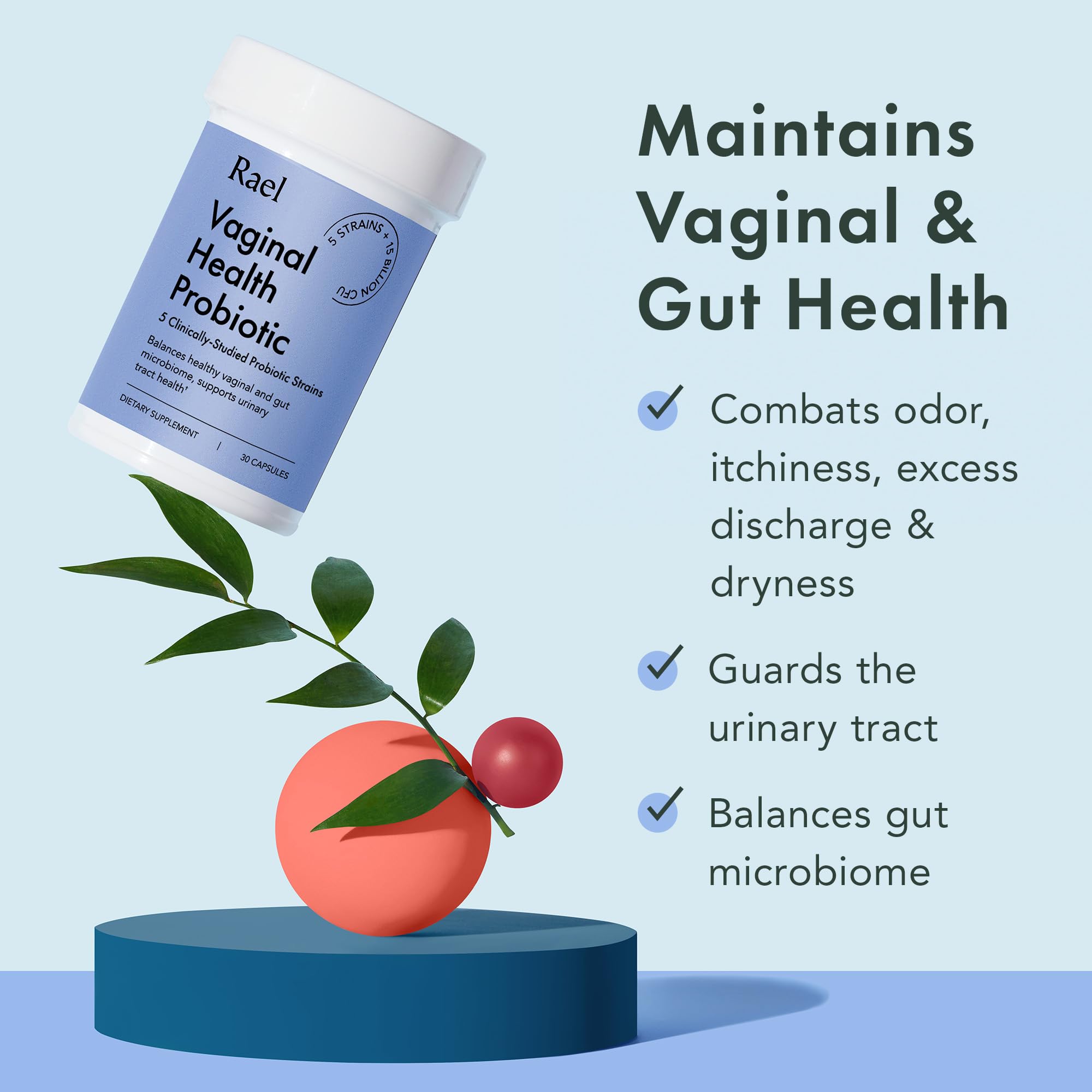 Rael Bundle - Probiotics Supplements for Women, Digestive Enzymes, Urinary Tract Health Rael