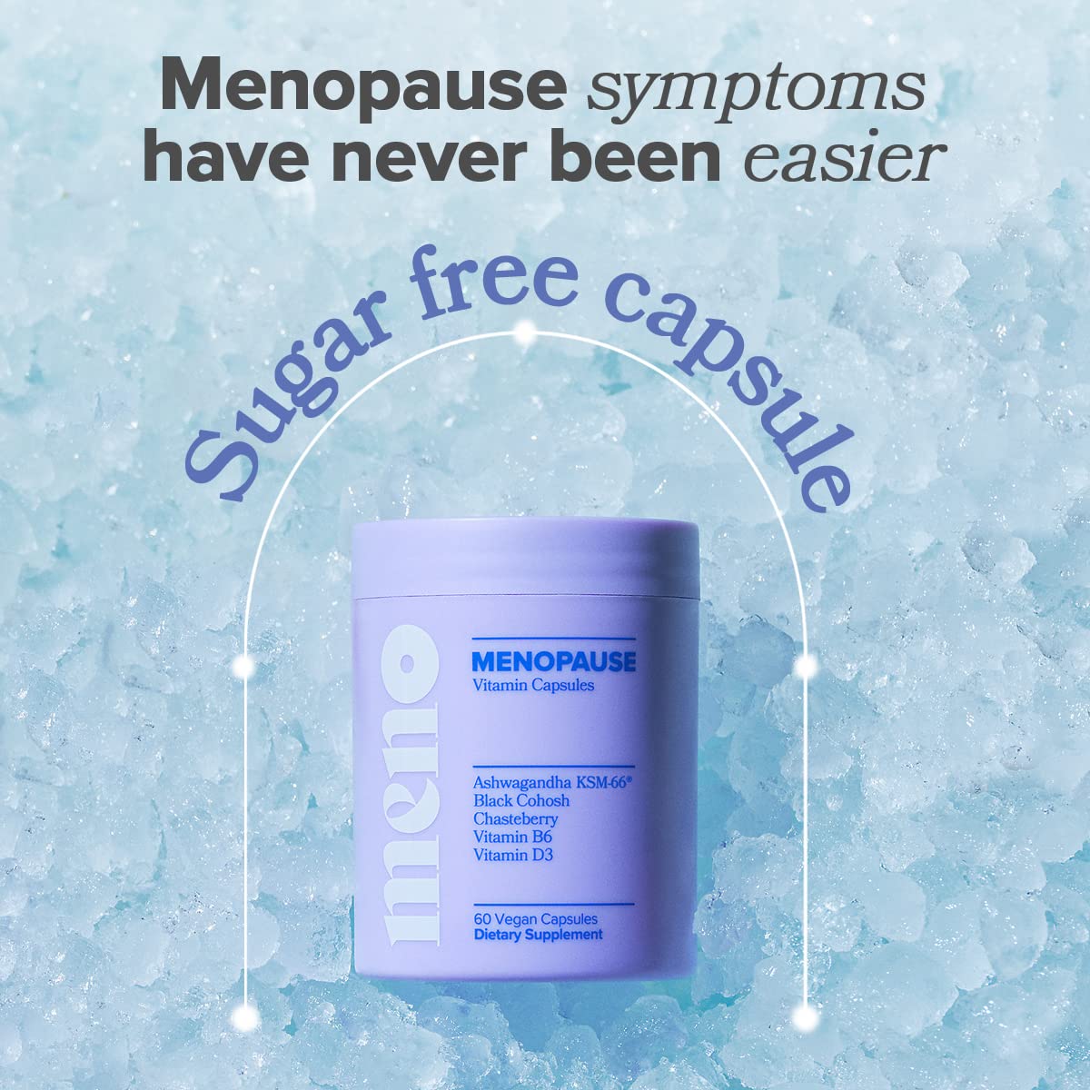 MENO Vitamins for Menopause, 30 Servings (Pack of 1) - Hormone-Free Menopause Supplements
