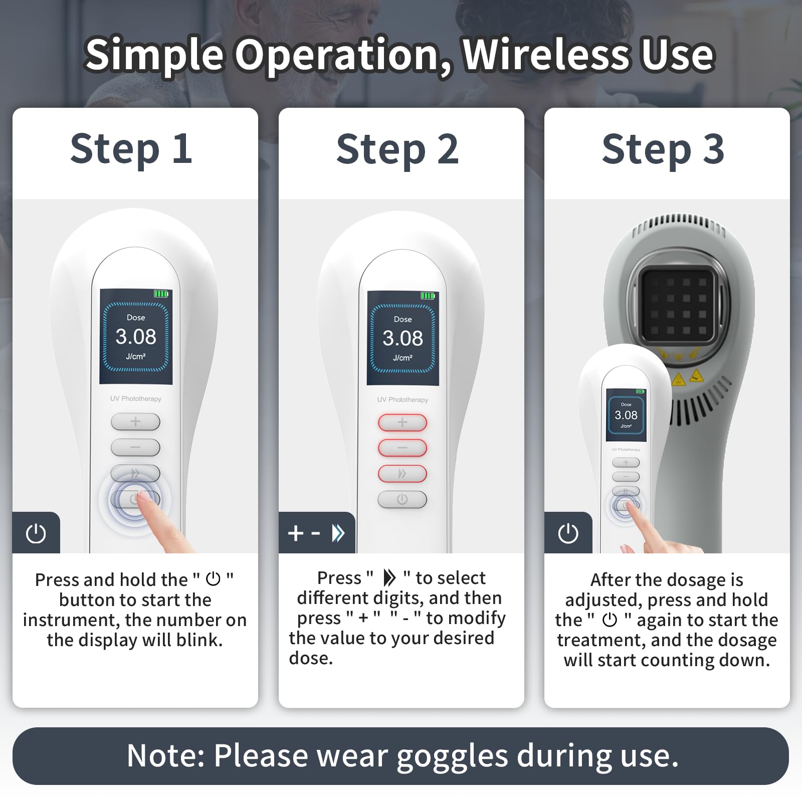 HaSoCare Phototharepy Light, UV Light for Home Use HaSoCare