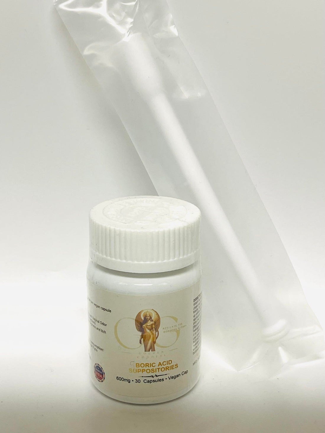 Boric Acid Suppositories - Boric Acid Vaginal Suppositories w/Applicator - Feminine Care - Healthy Vagina