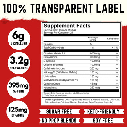 Harambe Blood ✮ Extreme Preworkout Supplement for Men & Women ✮ Strong Pre Workout