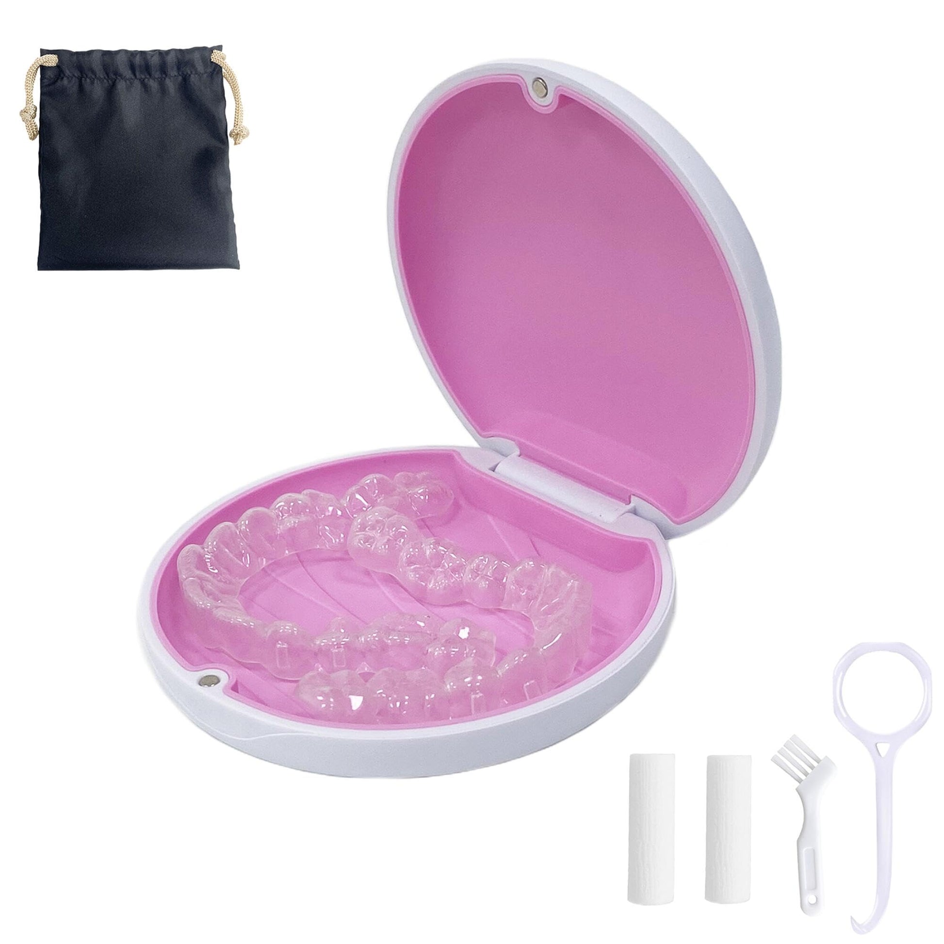 Retainer Case,Cute Slim Aligner Case Compatible with Invisalign,Retainer Holder with Aligner Remover