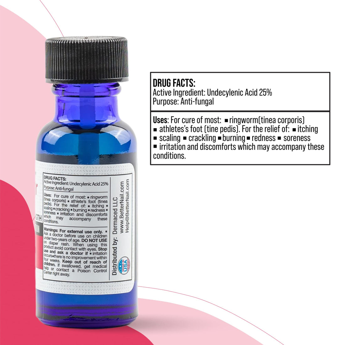 Better Nail - Treatment for Fungus Under & Around the Nail - Maximum Strength 25% 