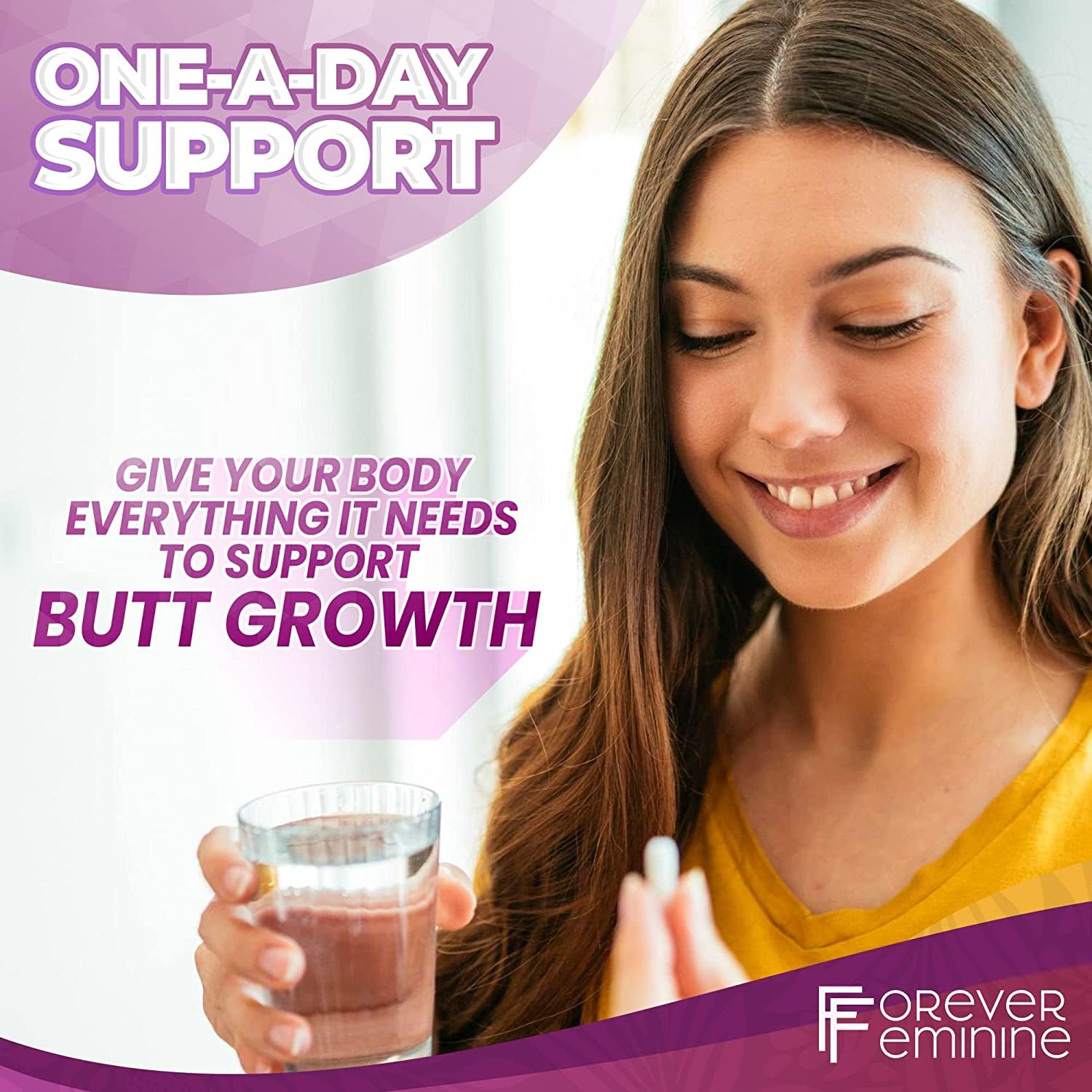 Forever Feminine Premium Butt Enhancement Pills - Booty Enlargement Pills - Shape Forever Feminine