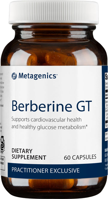 Metagenics Berberine GT - 500 mg Berberine HCl - Supports Heart Health & Carbohydrate 