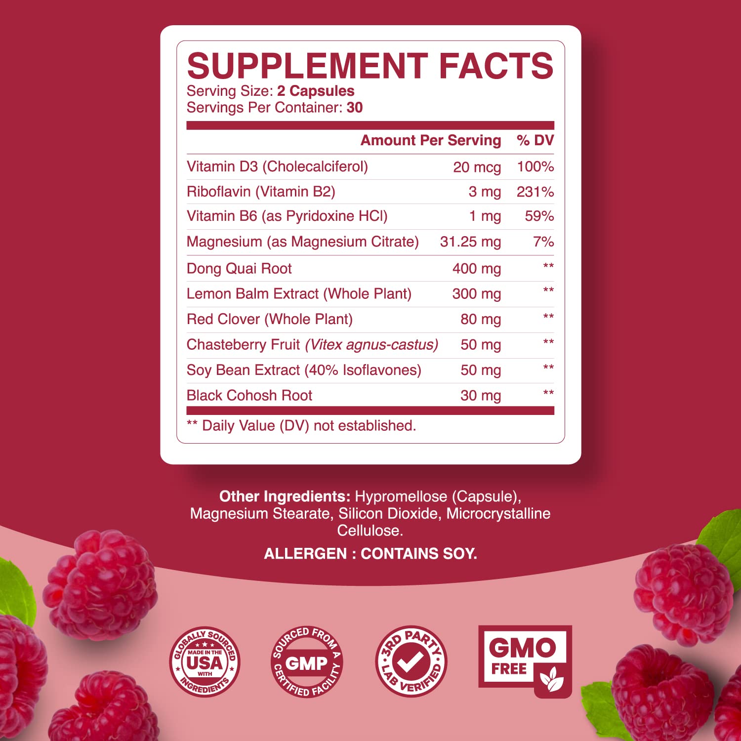 Natural Menopause Supplements for Women Health - Natural Hormone Balance for Women Plus Adrenal Support Menopause Relief and Thyroid Support with Dong Quai Root and Black Cohosh for Menopause Phytoral