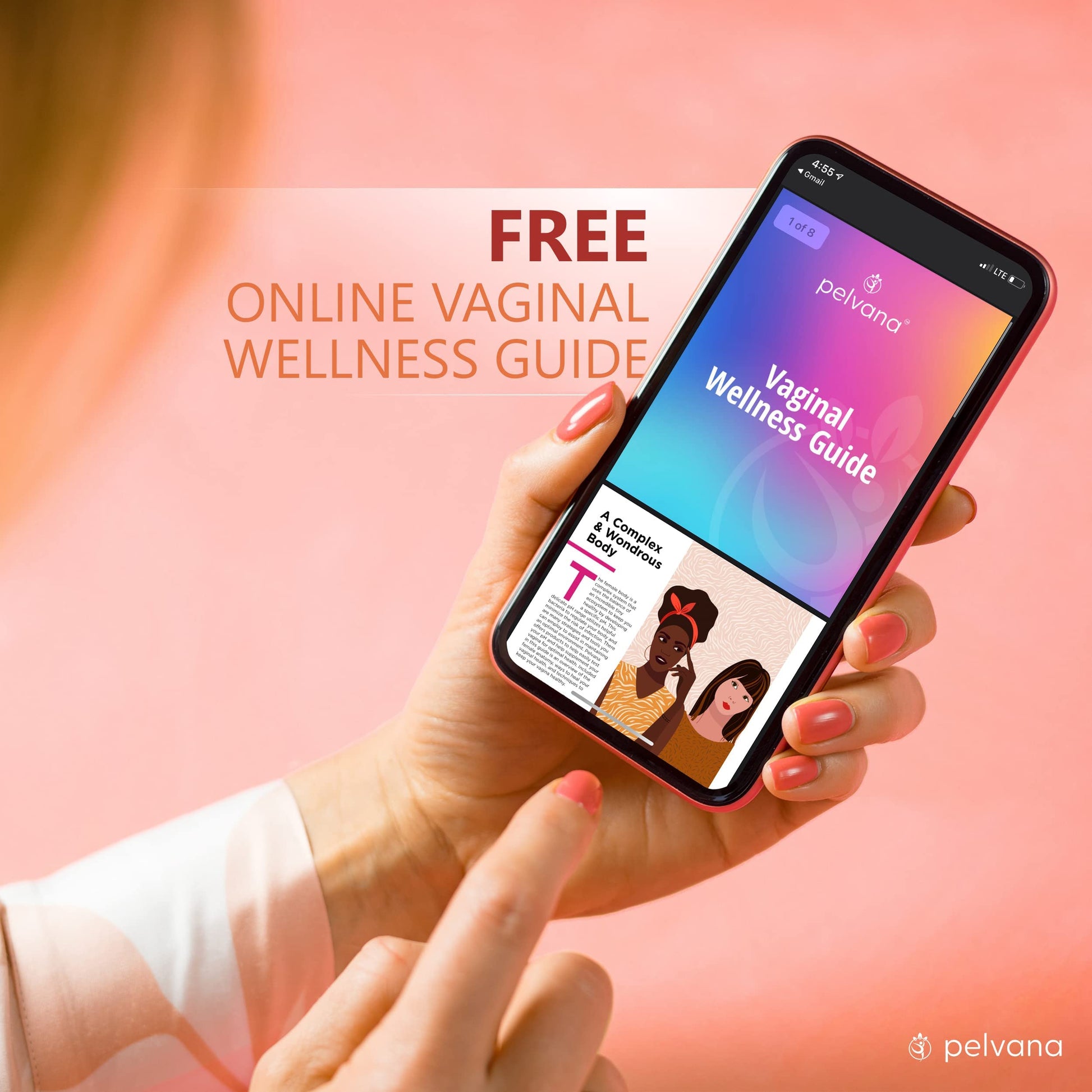 Pelvana Vaginal pH Balance Test Strips for Women 50 Strips - Vaginal pH Test Strips Pelvana