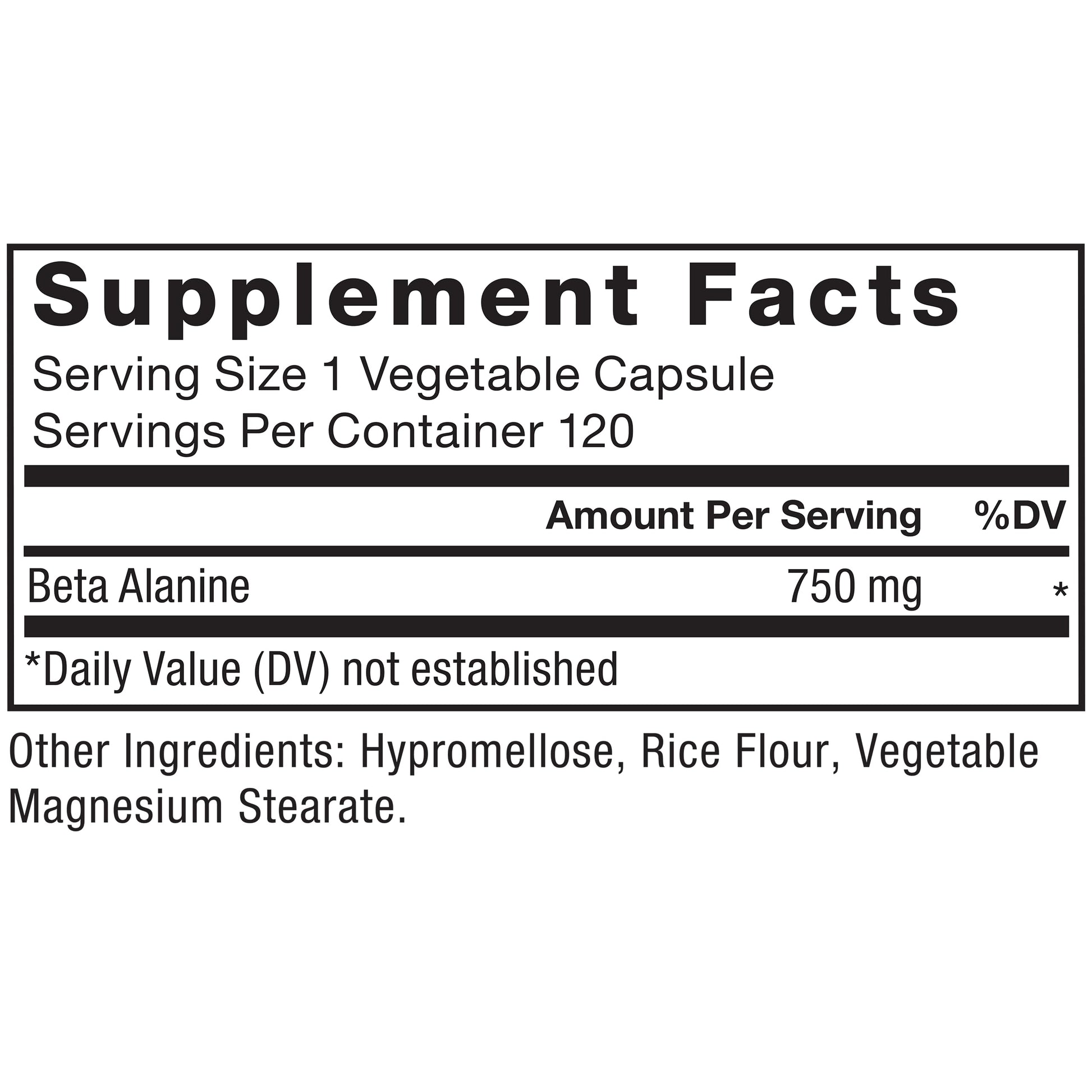 FORCE FACTOR Beta Alanine Capsules, Beta-Alanine Endurance Supplement to Boost Performance & Reduce Fatigue, Clinical Dose, Premium Quality, Vegan, Non-GMO, 120 Capsules