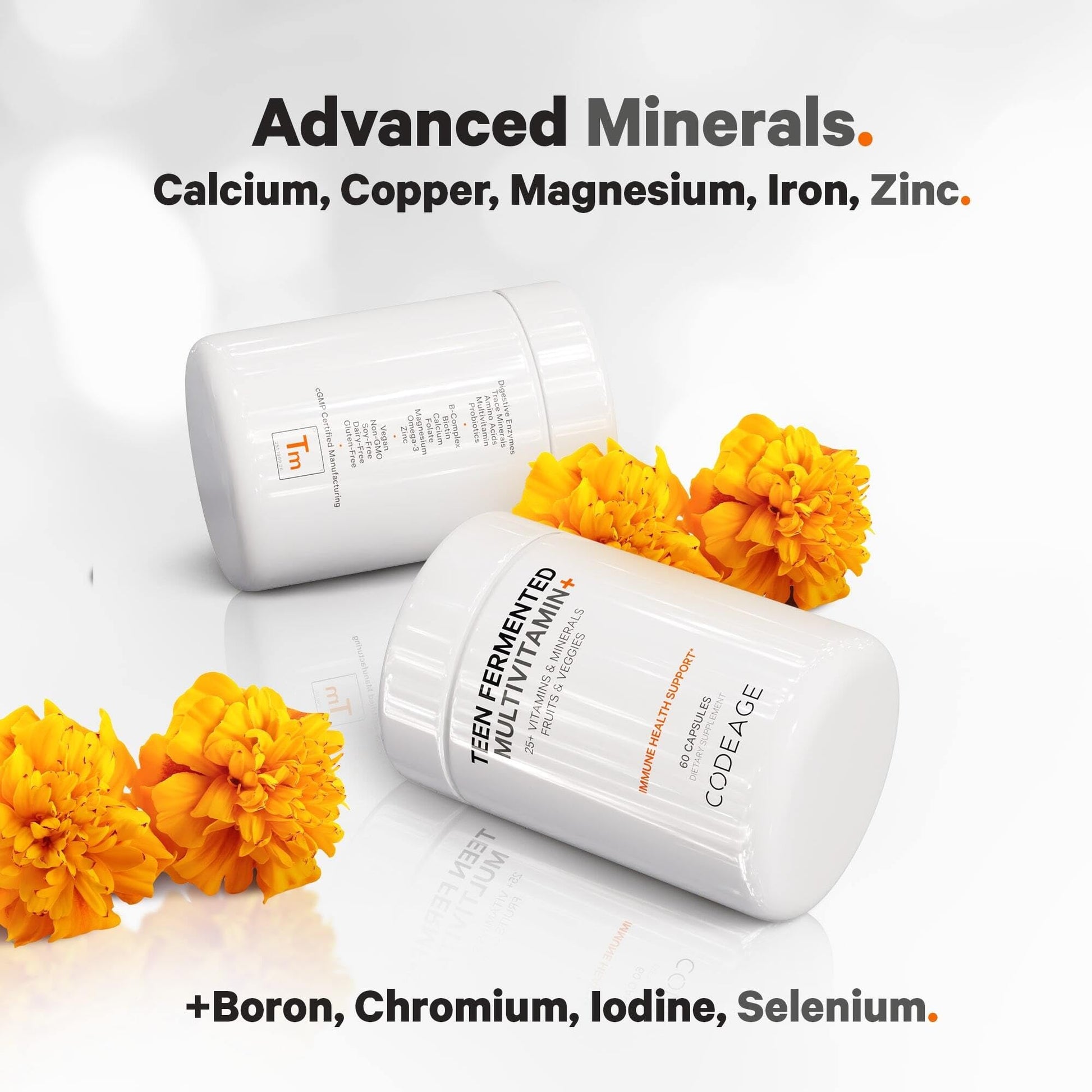 Codeage Teen’s Daily Multivitamin Supplement, 25+ Vitamins & Minerals for Teenage Boys & Girls Codeage