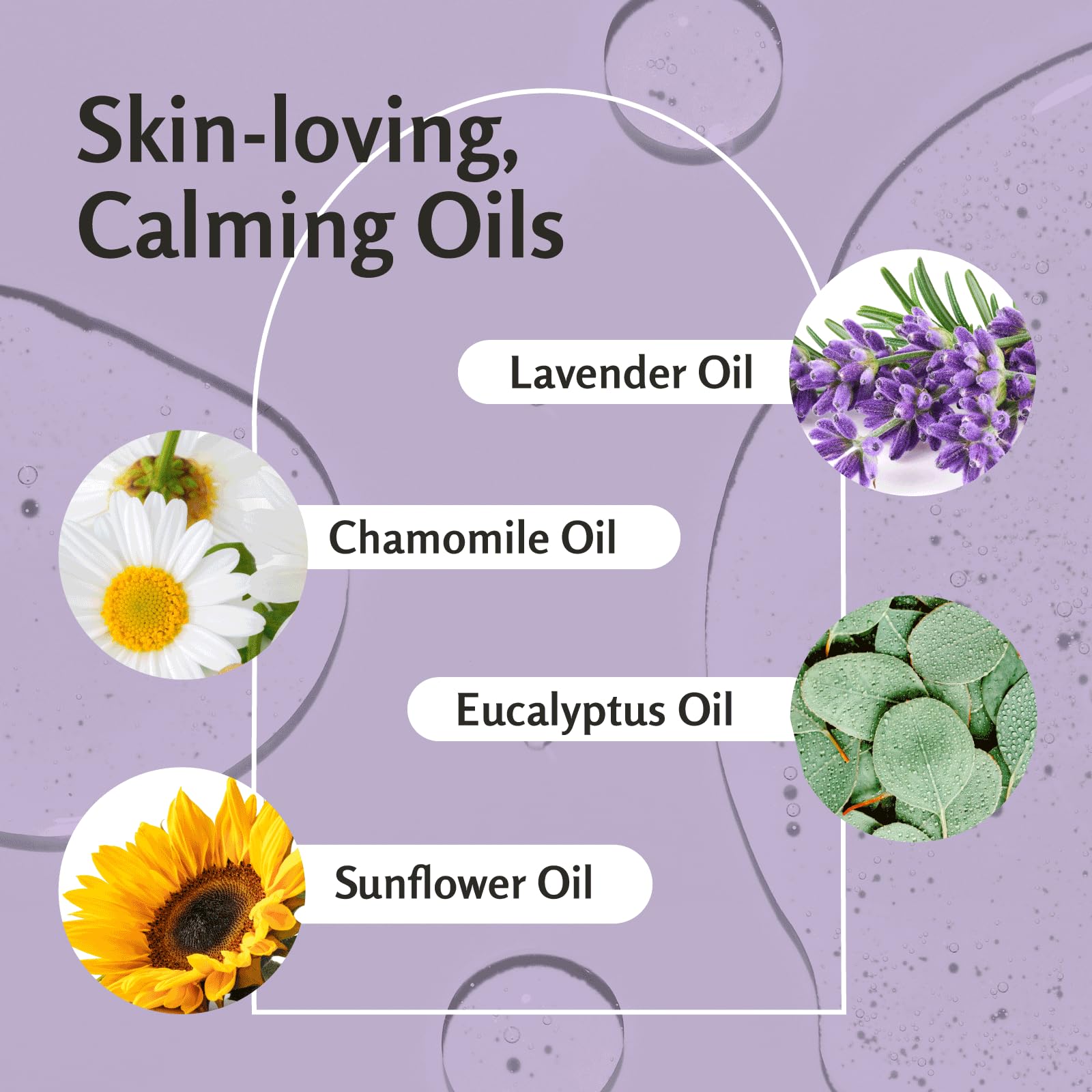 Lavender Massage Oil with Collagen and Stem Cells - Skin Tightening Massage Oil for Mass