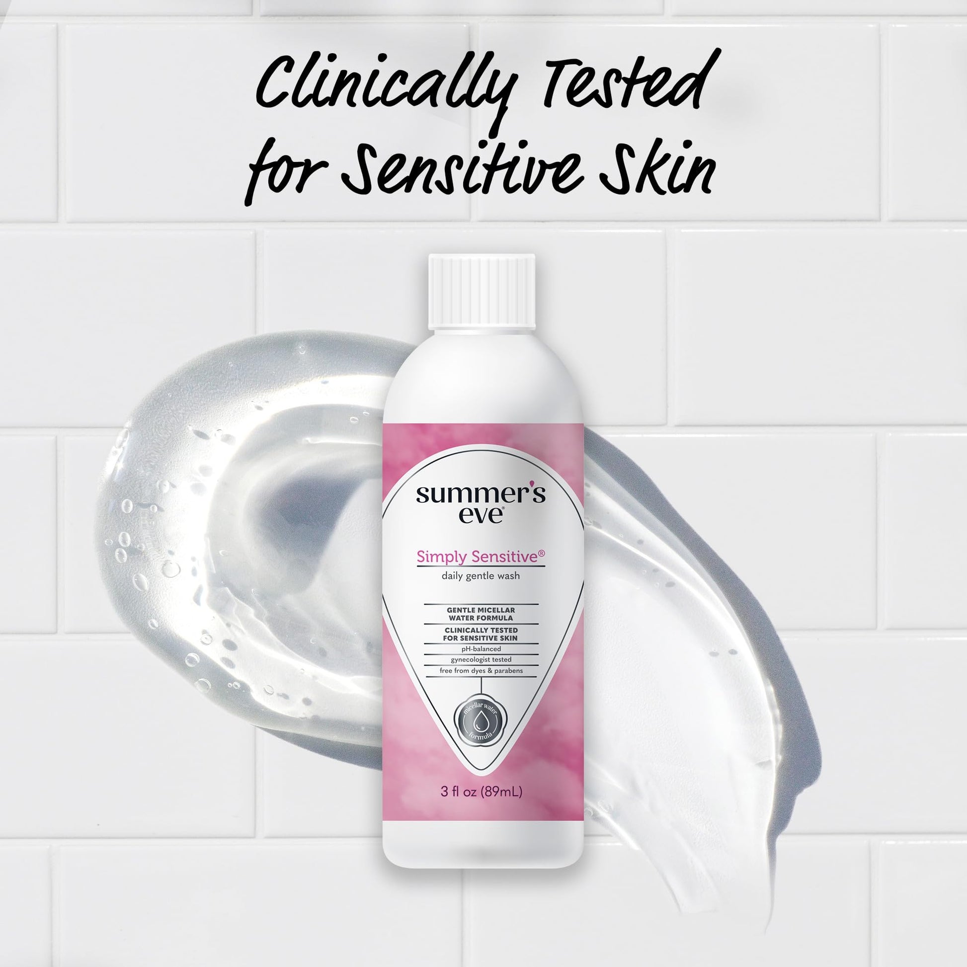 Summer's Eve Simply Sensitive Daily Gentle All Over Feminine Body Wash, Removes Odor Summer's Eve