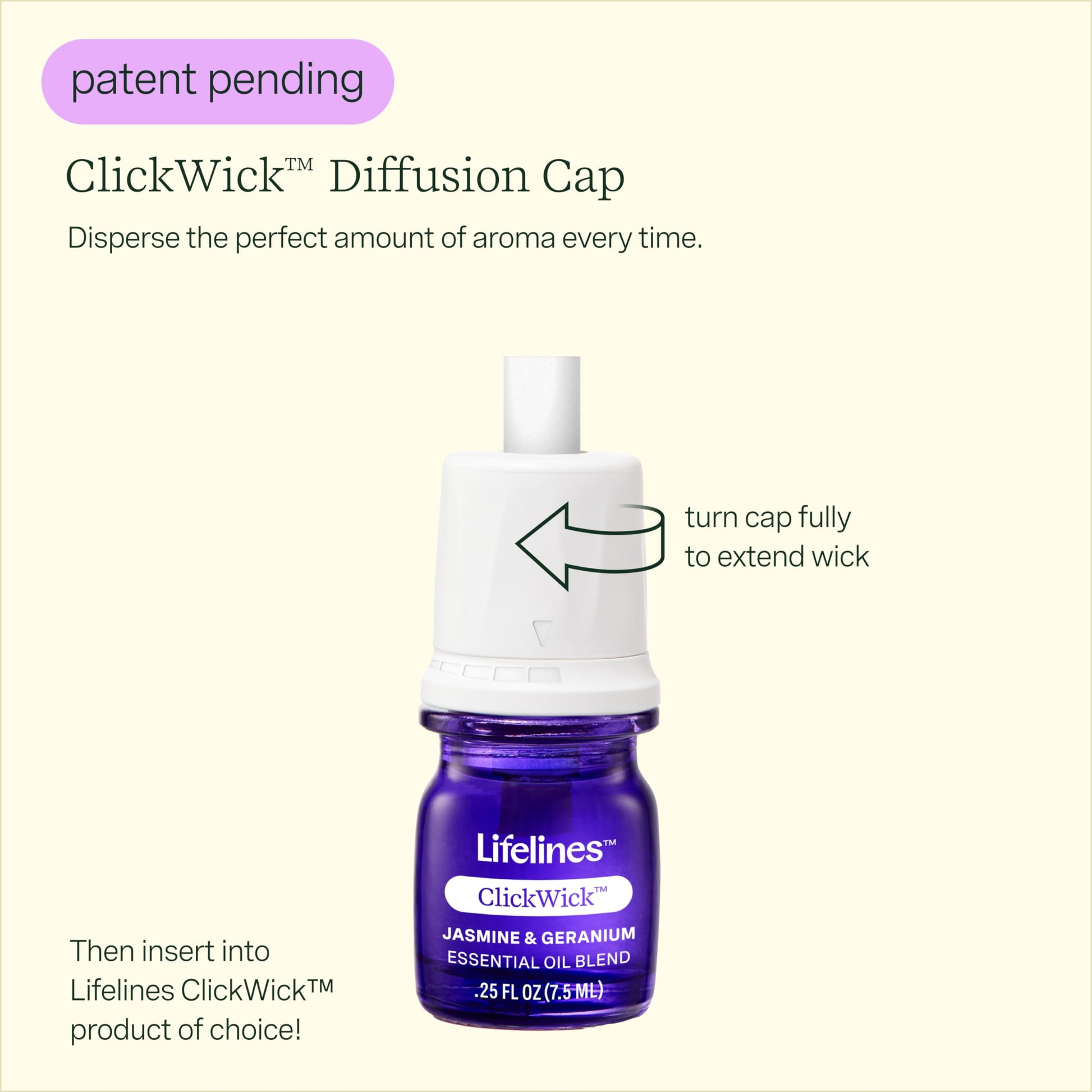 Lifelines ClickWick Essential Oil Blend 2-Pack: in Bloom and Citrus Grove, for Lifelines ClickWick Essential Lifelines