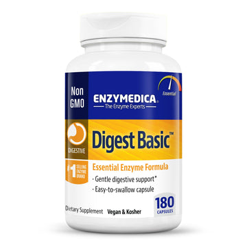 Enzymedica Digest Basic, Digestive Enzymes for Sensitive Stomachs, Offers Fast-Acting 