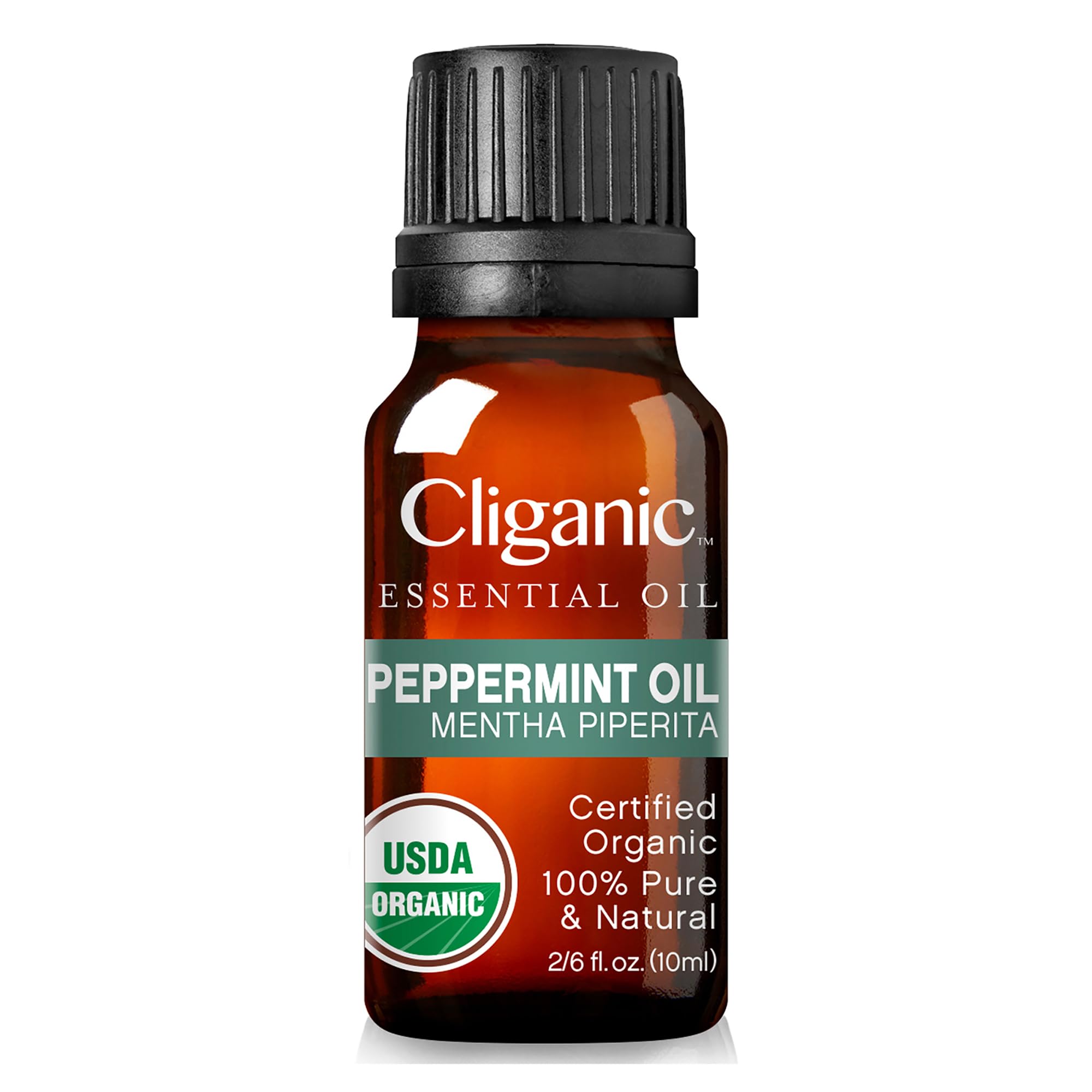 Cliganic USDA Organic Peppermint Essential Oil, 100% Pure Natural Undiluted, for Aromatherapy