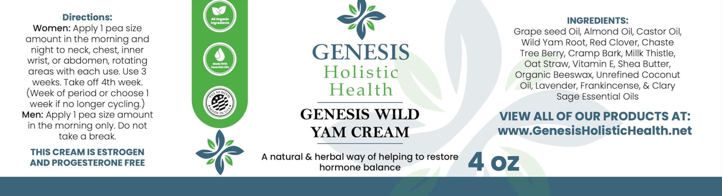Genesis Wild Yam Cream
