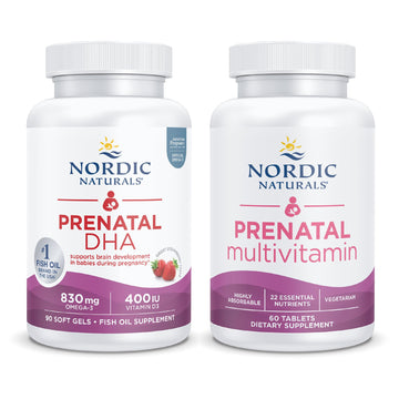 Nordic Naturals Prenatal Starter Pack - Prenatal DHA and Prenatal Multivitamin Tablets