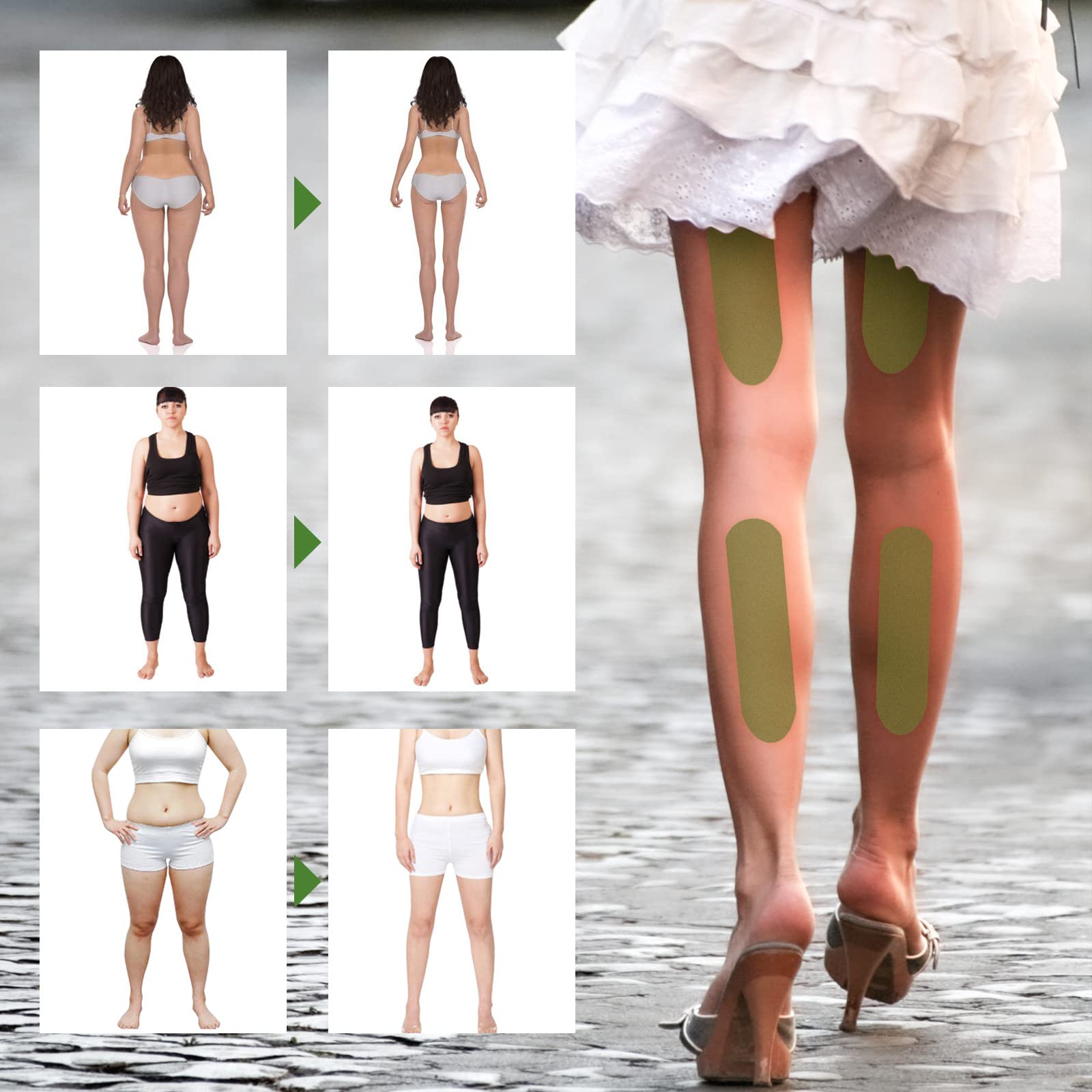 Herballegs Cellulite Reduction Patches, 2 Boxes/60PCS HerbalLegs Patches, Herbal Leg Lifting YSIRFD