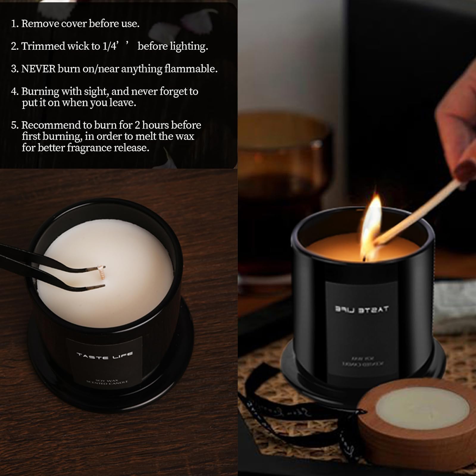 CELBERENA Scented Candles, Soy Candles for Home Scented, Lavender Vanilla Candles - Aromatherapy Candles CELBERENA