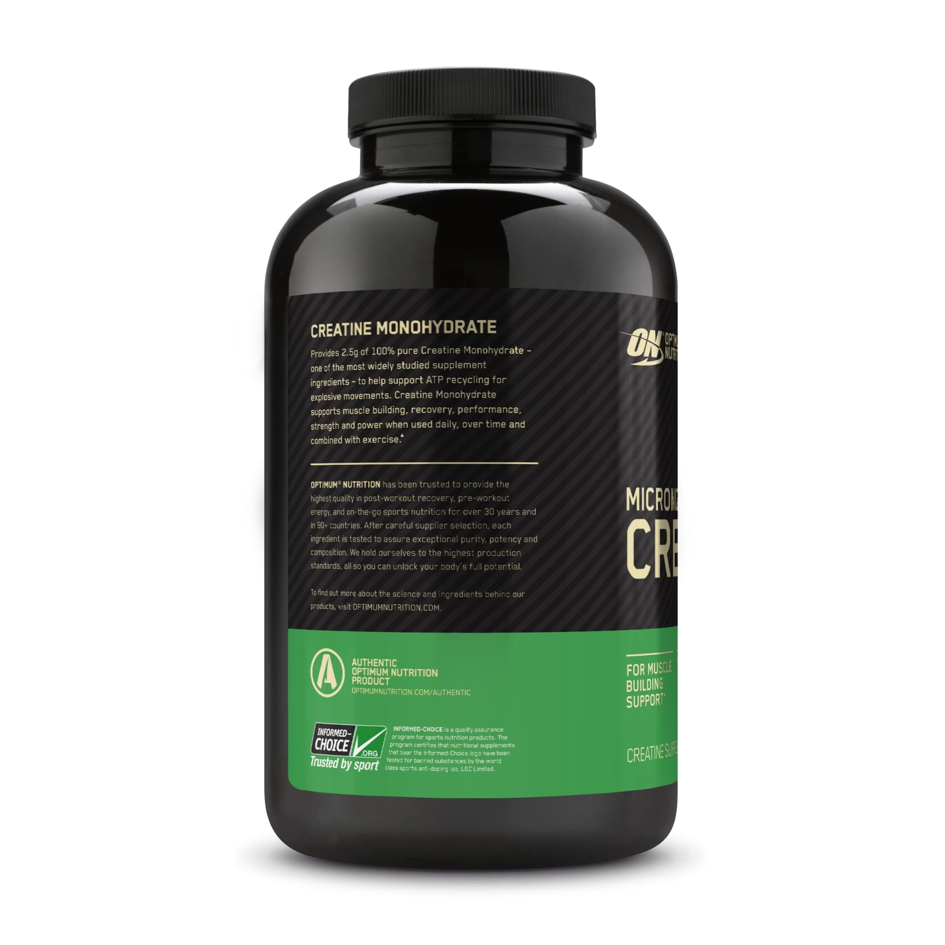 Optimum Nutrition Micronized Creatine Monohydrate Capsules, Keto Friendl Optimum Nutrition
