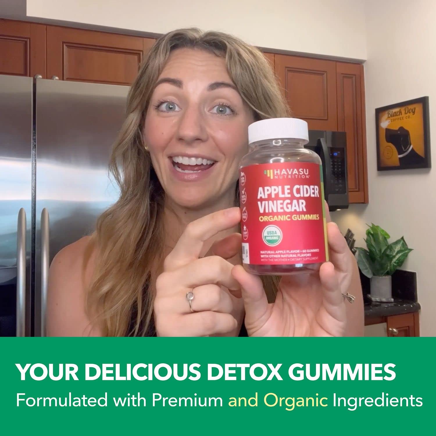 Organic Apple Cider Vinegar Gummies Detox | The Mother Enzyme | ACV Gummy HAVASU NUTRITION
