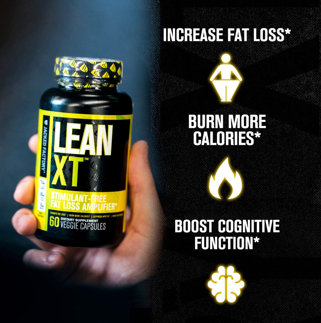 Lean-XT Caffeine Free Fat Burner - Non Stim Weight Loss Supplement, Appetite Suppressant