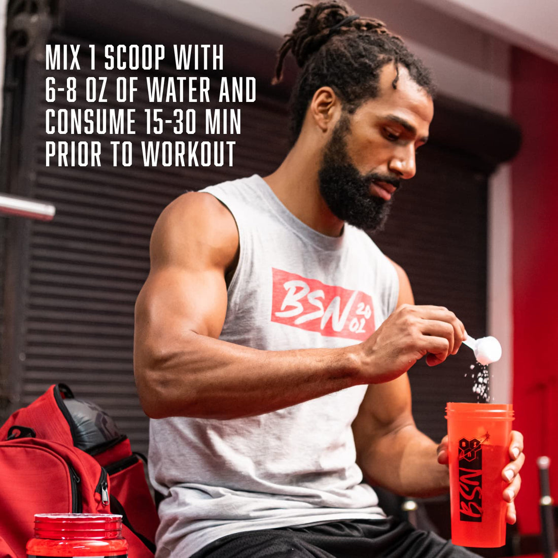 BSN N.O.-XPLODE Vaso Pre Workout Powder with 8g of L-Citrulline and 3.2g Beta-Alanine 