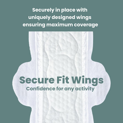 uNeat Regular with Wings Ultra-Thin Sanitary Pads for Women and Teen, Unscented, Eliminates Odor