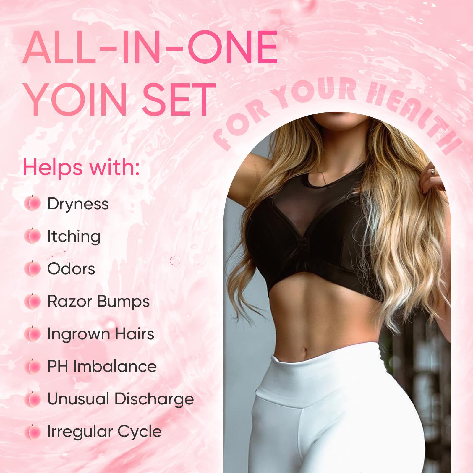 Feminine Wash & Yoni Oil & Yoni Soap Bar Set for Women, 1 Fl.Oz Natural Feminine Oil, Feminine MENOMINO