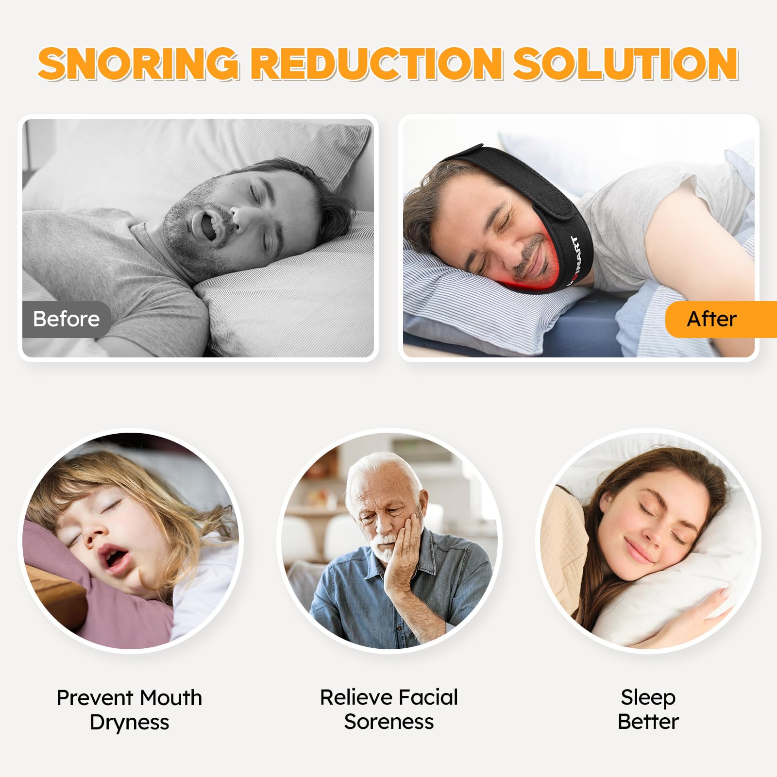 Doinart Red Light Therapy Belt for Neck, Portable Near Infrared Light Therapy for Face Doinart