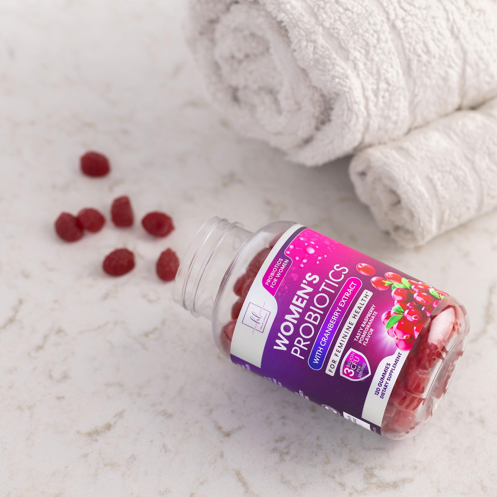 Probiotics for Women + Cranberry - 3 Billion CFU Guaranteed & 6 Vegan Strains for Women's Hello Lovely!