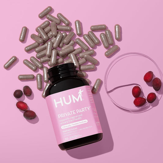 HUM Private Party Pills - Vaginal Probiotics for Women's Ph Balance with Cranberry