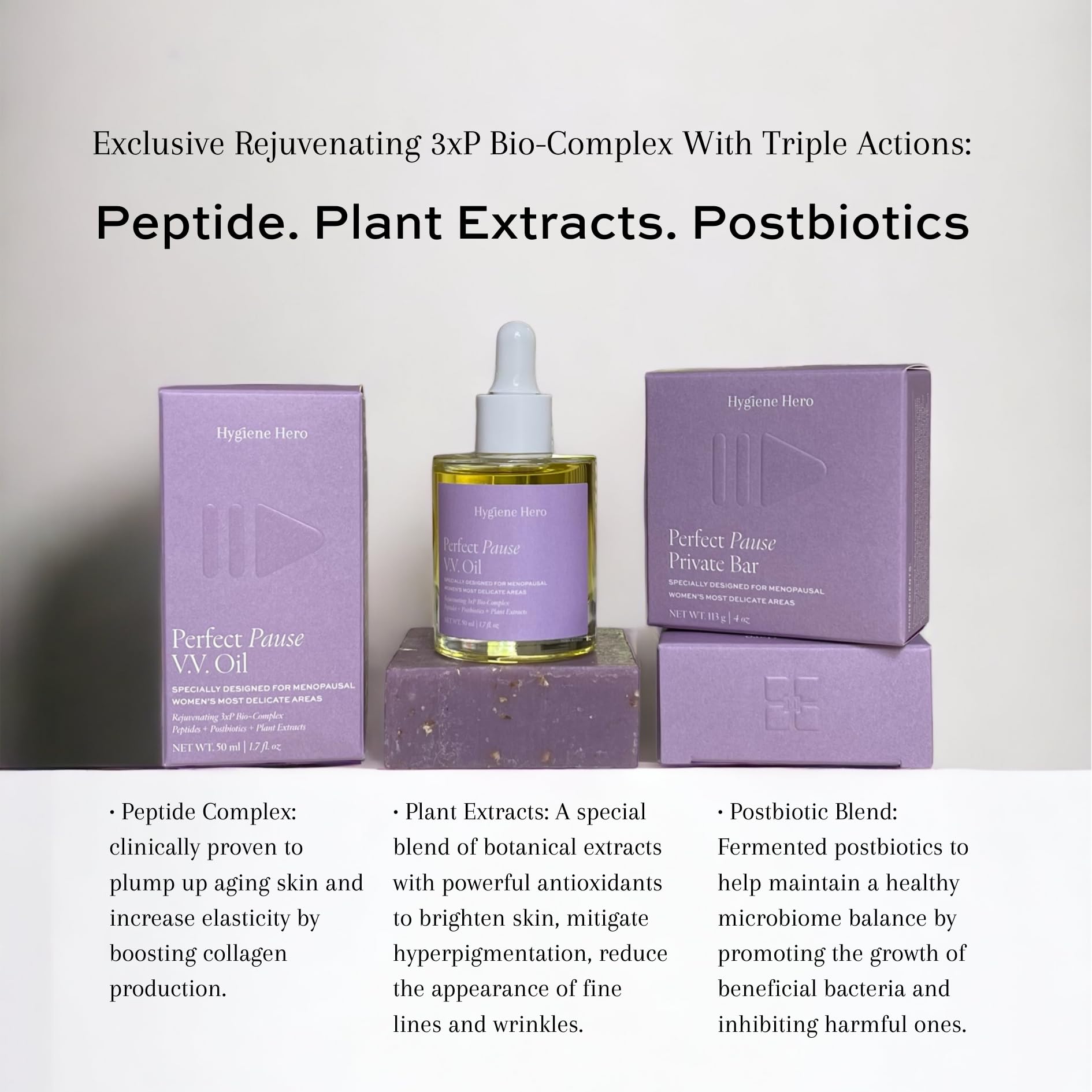 Hygiene Hero Perfect Pause Private Bar - Soap for Menopausal Women | All Natural, Handcrafted, Hygiene Hero