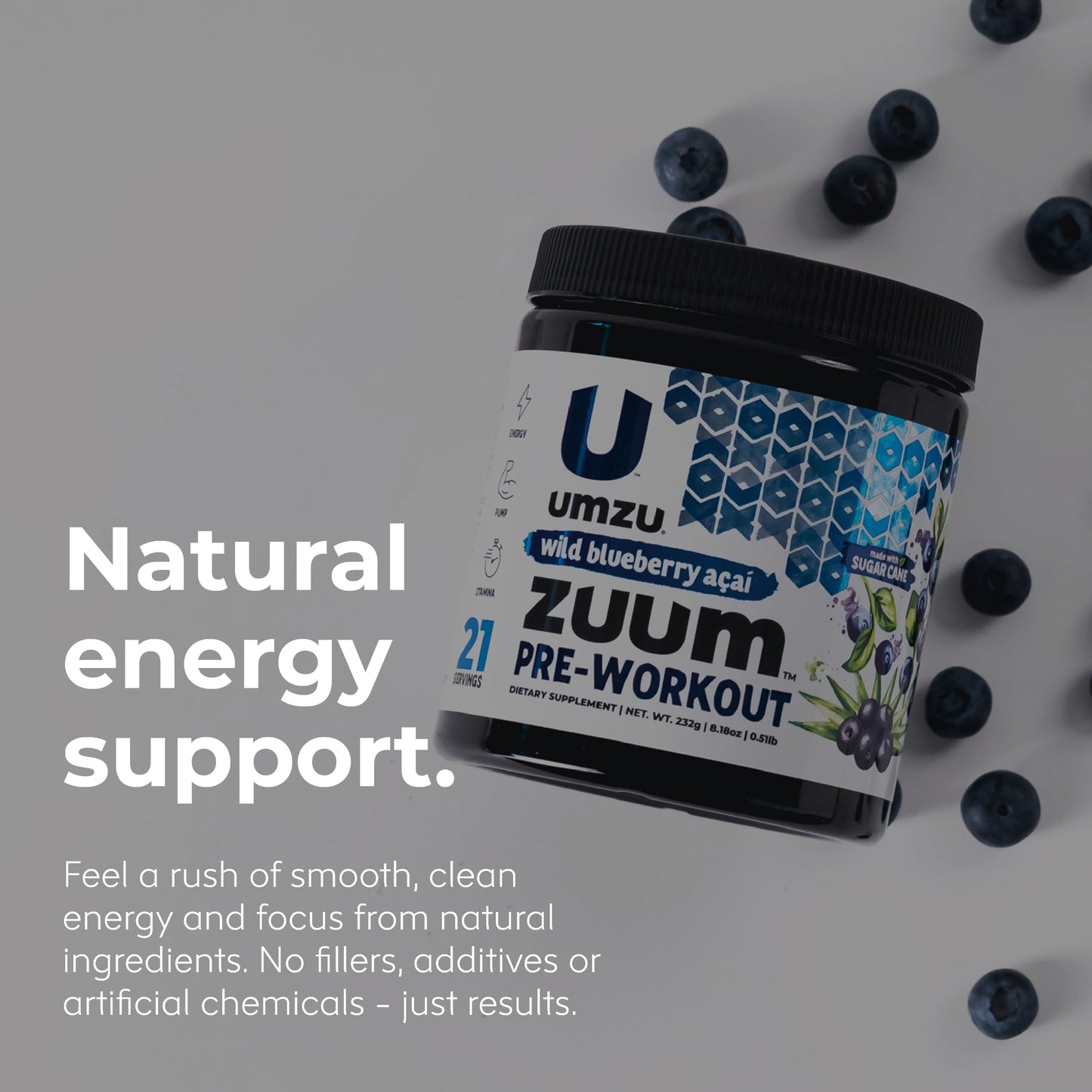 UMZU Zuum Pre-Workout Wild Blueberry Acai