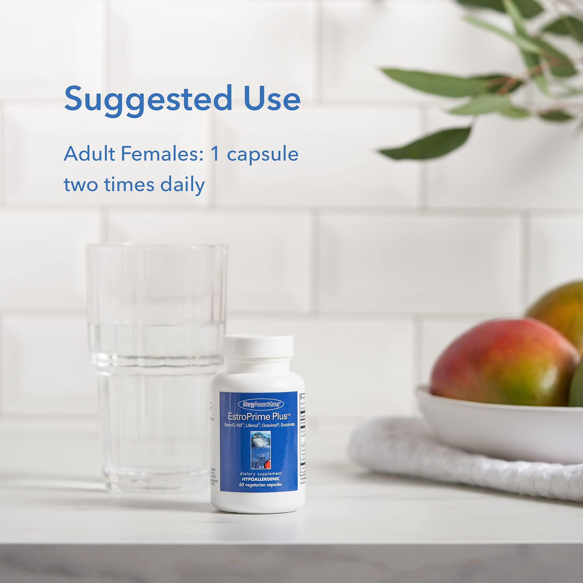 Allergy Research Group - EstroPrime Plus - EstroG-100, Gravinol - Menopause, Soy-Free Allergy Research Group