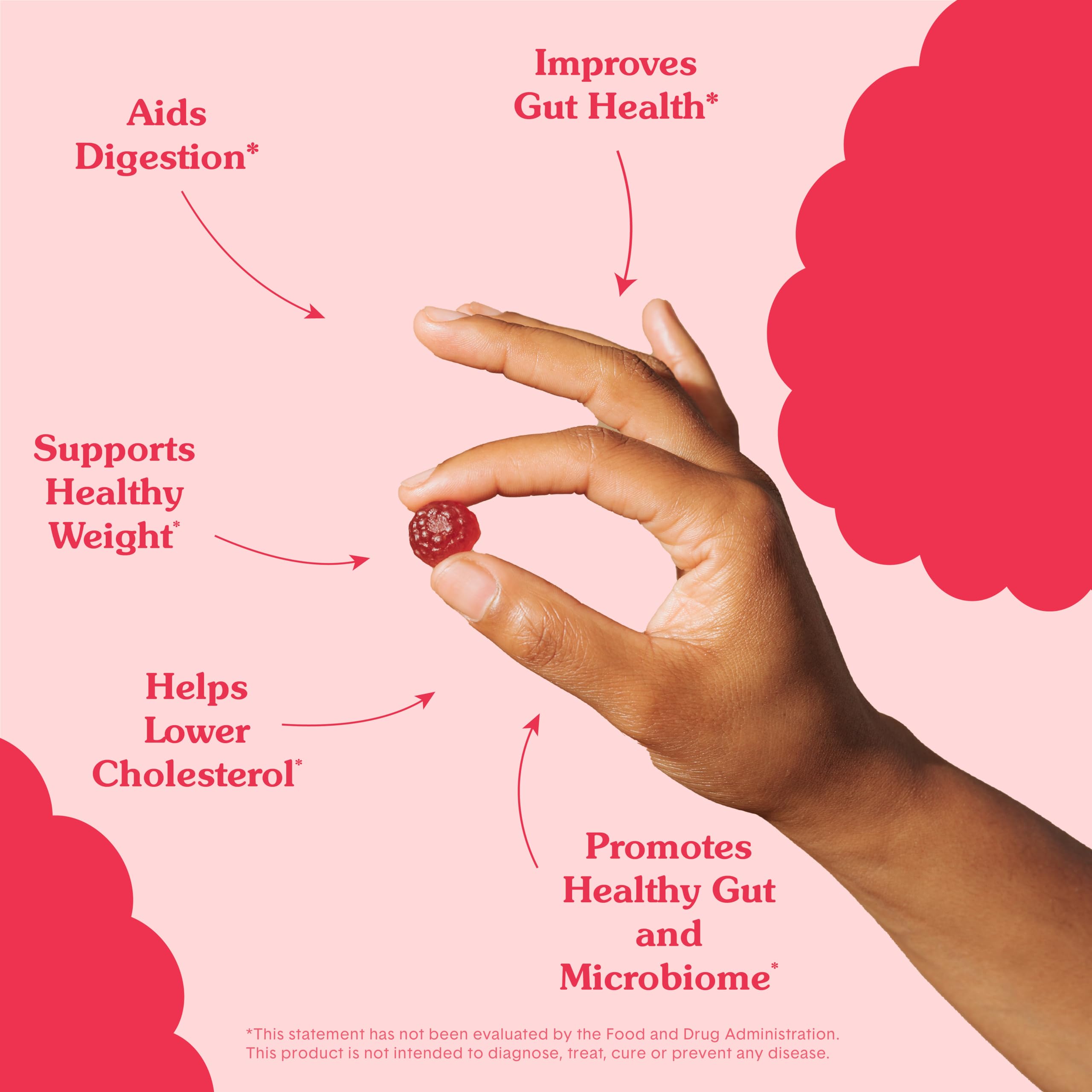 Bellway Super Fiber Gummies for Adults (5 Pack) - Sugar Free Organic Fiber Supplement Bellway