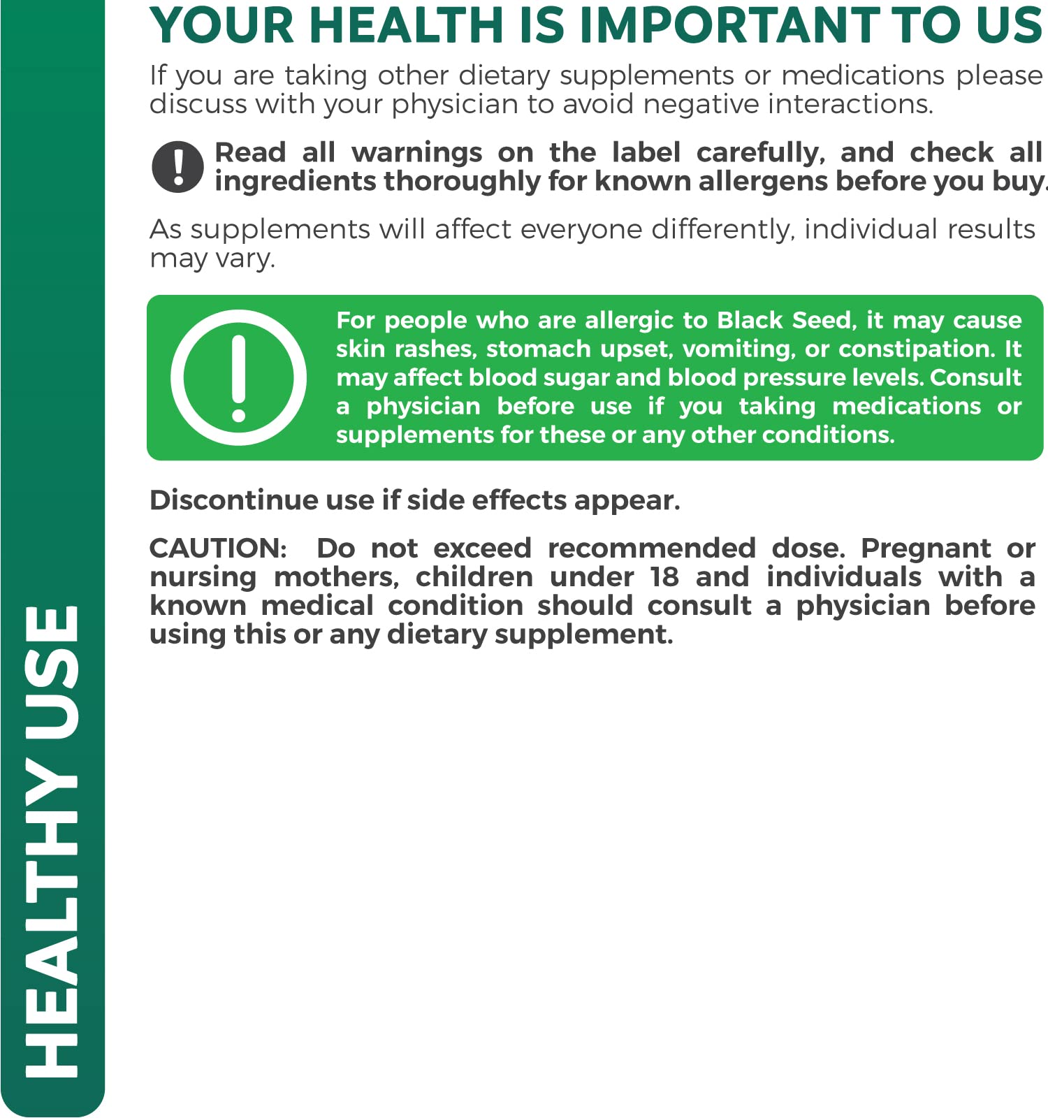 USDA Organic Black Cumin Seed Oil Liquid (8 fl oz) Premium Cold-Pressed Nigella Sativa Healths Harmony